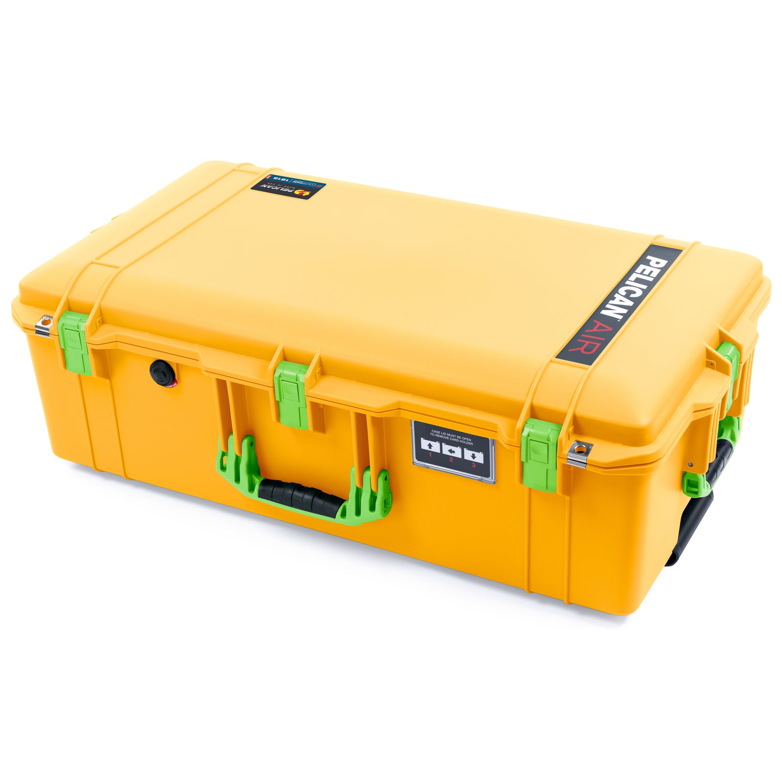 Pelican 1615 Air Case - Yellow & Lime Green Trolley