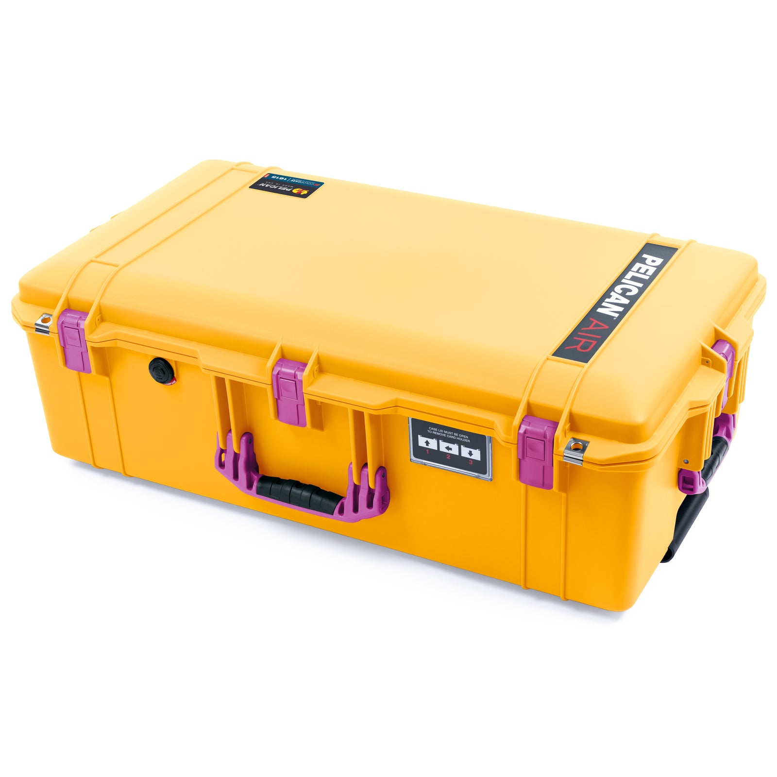 Pelican 1615 Air Case - Yellow & Magenta Trolley