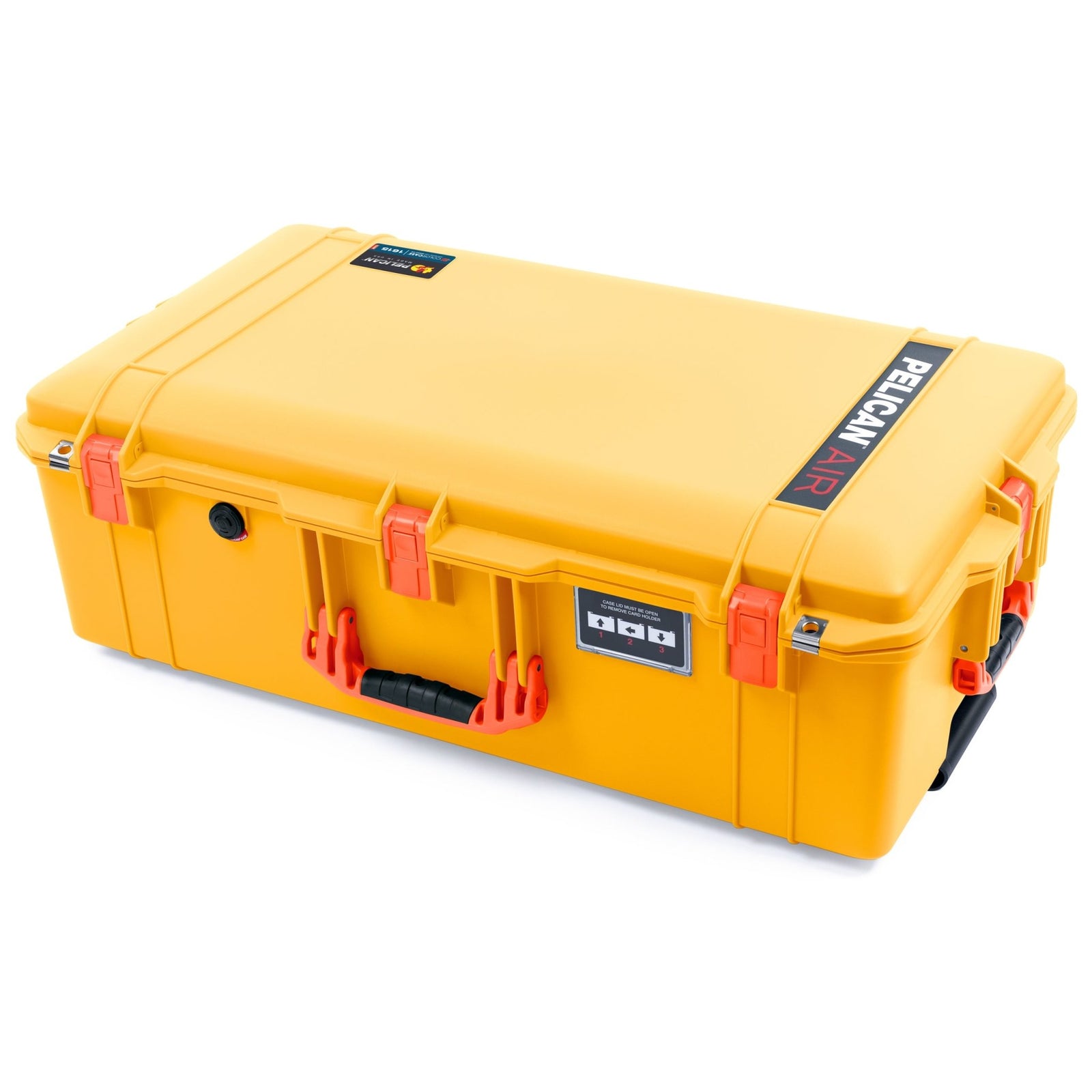 Pelican 1615 Air Case - Yellow & Orange - Pick & Pluck Foam / Convoluted Lid Foam