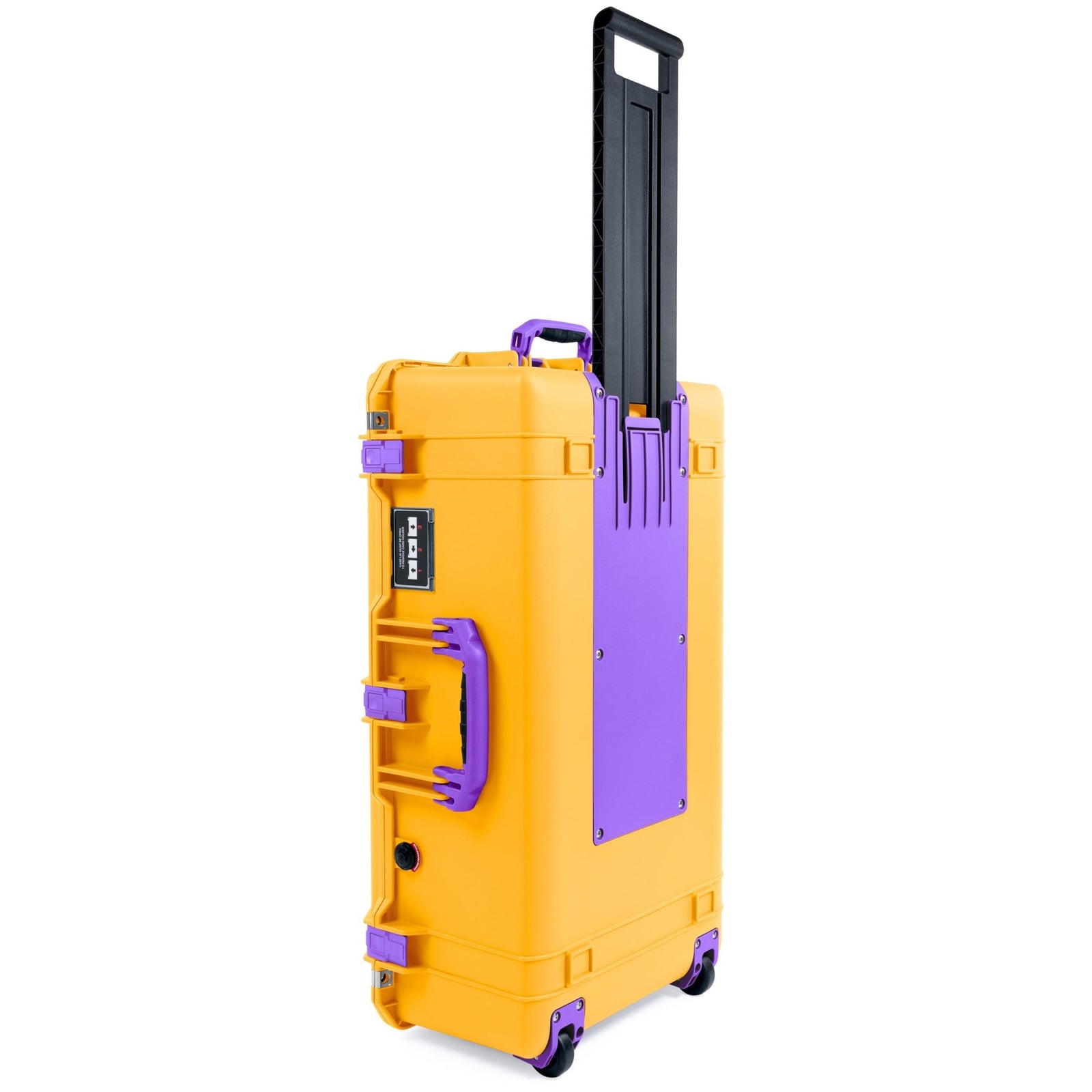 Pelican 1615 Air Case - Yellow & Purple Trolley - Empty