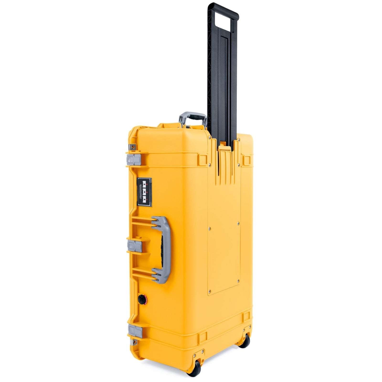 Pelican 1615 Air Case - Yellow & Silver - Pick & Pluck Foam / Convoluted Lid Foam