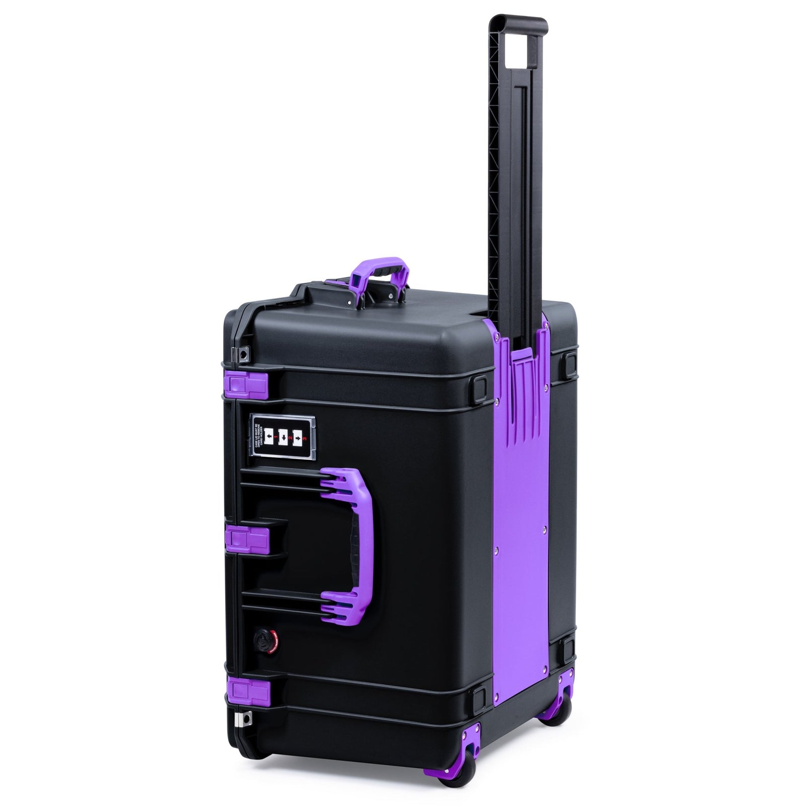 Pelican 1637 Air Case - Black & Purple Trolley - Empty (Case Only)