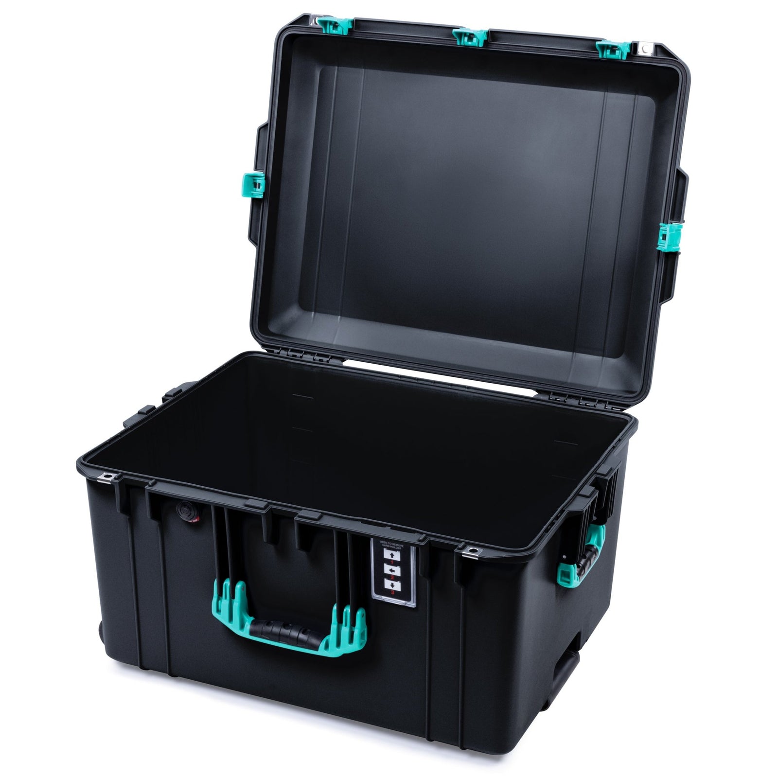 Pelican 1637 Air Case - Black & Teal Trolley - Empty (Case Only)