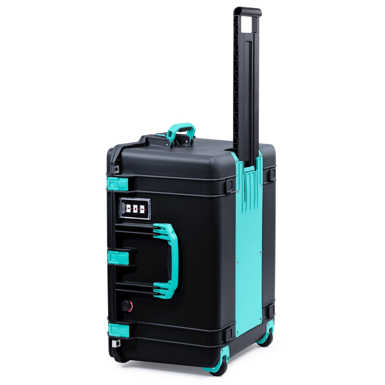Pelican 1637 Air Case - Black & Teal Trolley - Empty (Case Only)