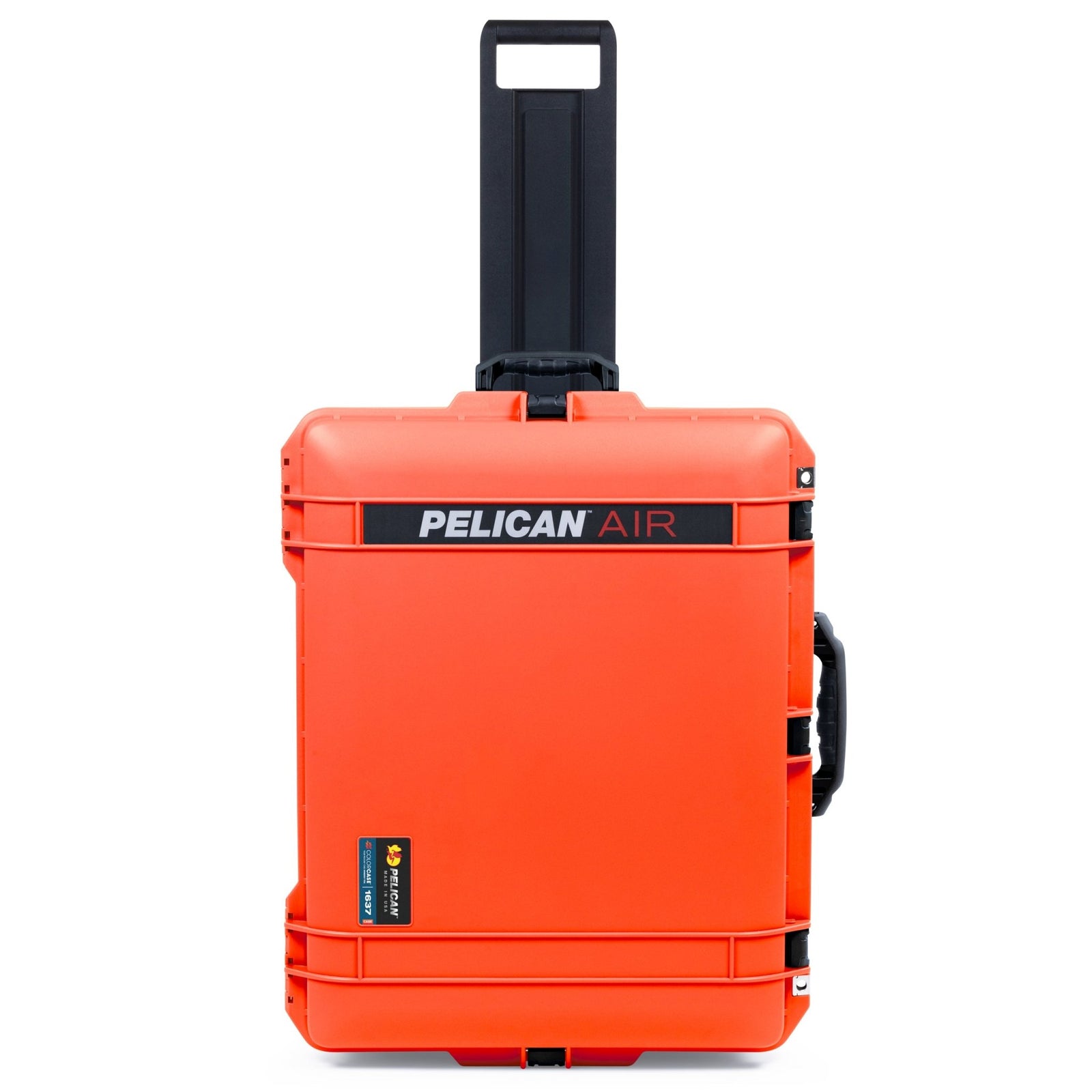 Pelican 1637 Air Case - Orange & Black Trolley - Empty (Case Only)