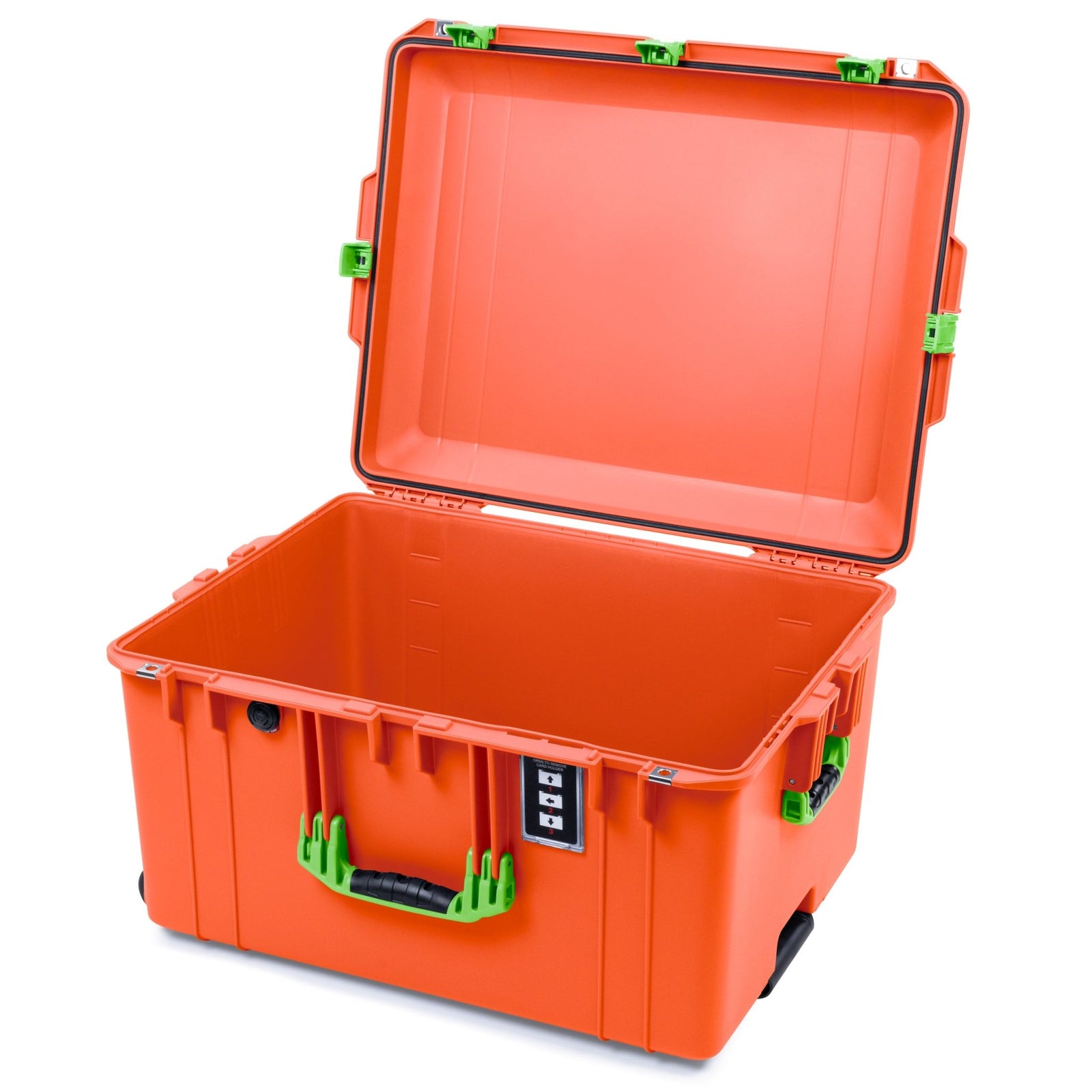 Pelican 1637 Air Case - Orange & Lime Green Trolley - Empty (Case Only)