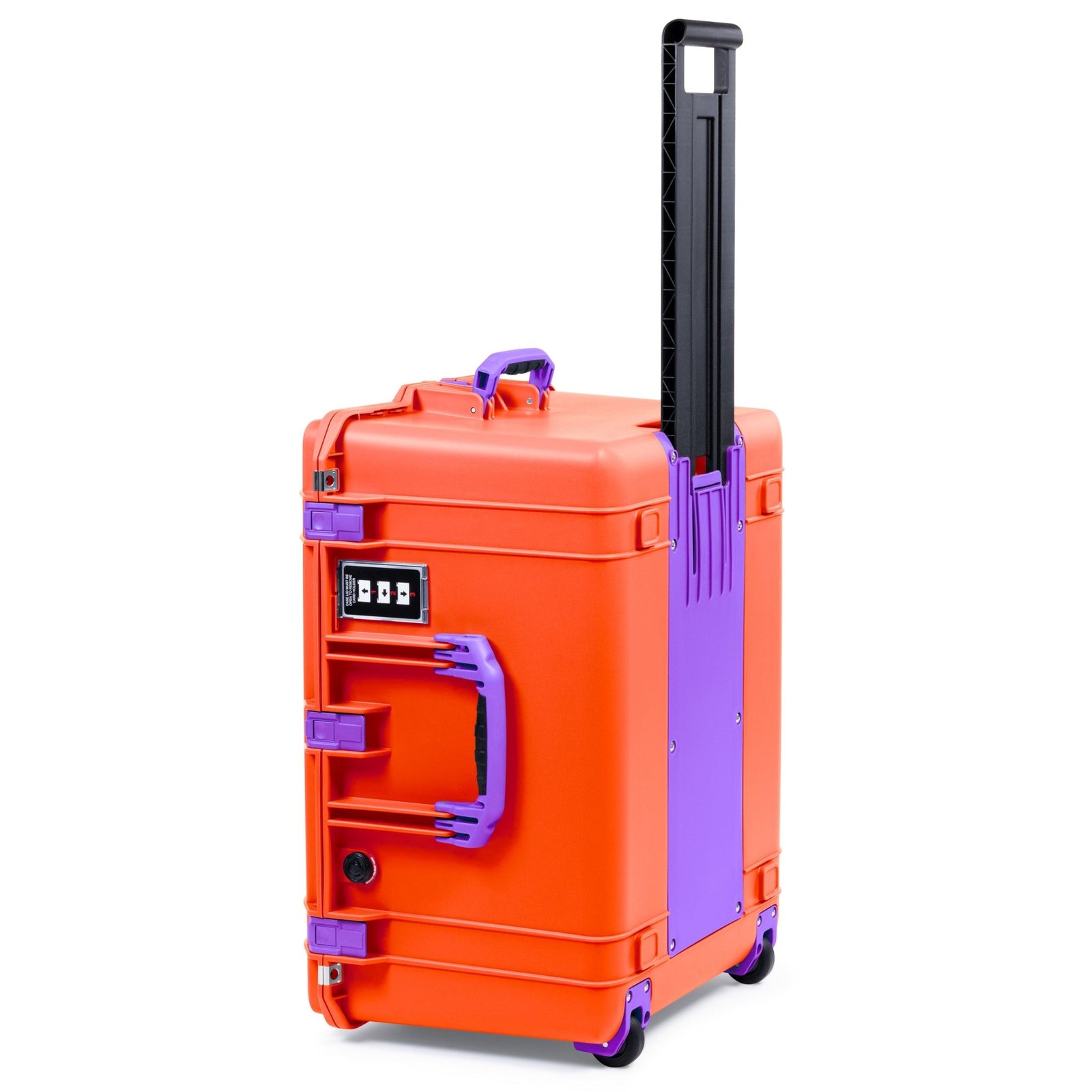 Pelican 1637 Air Case - Orange & Purple Trolley - Empty (Case Only)