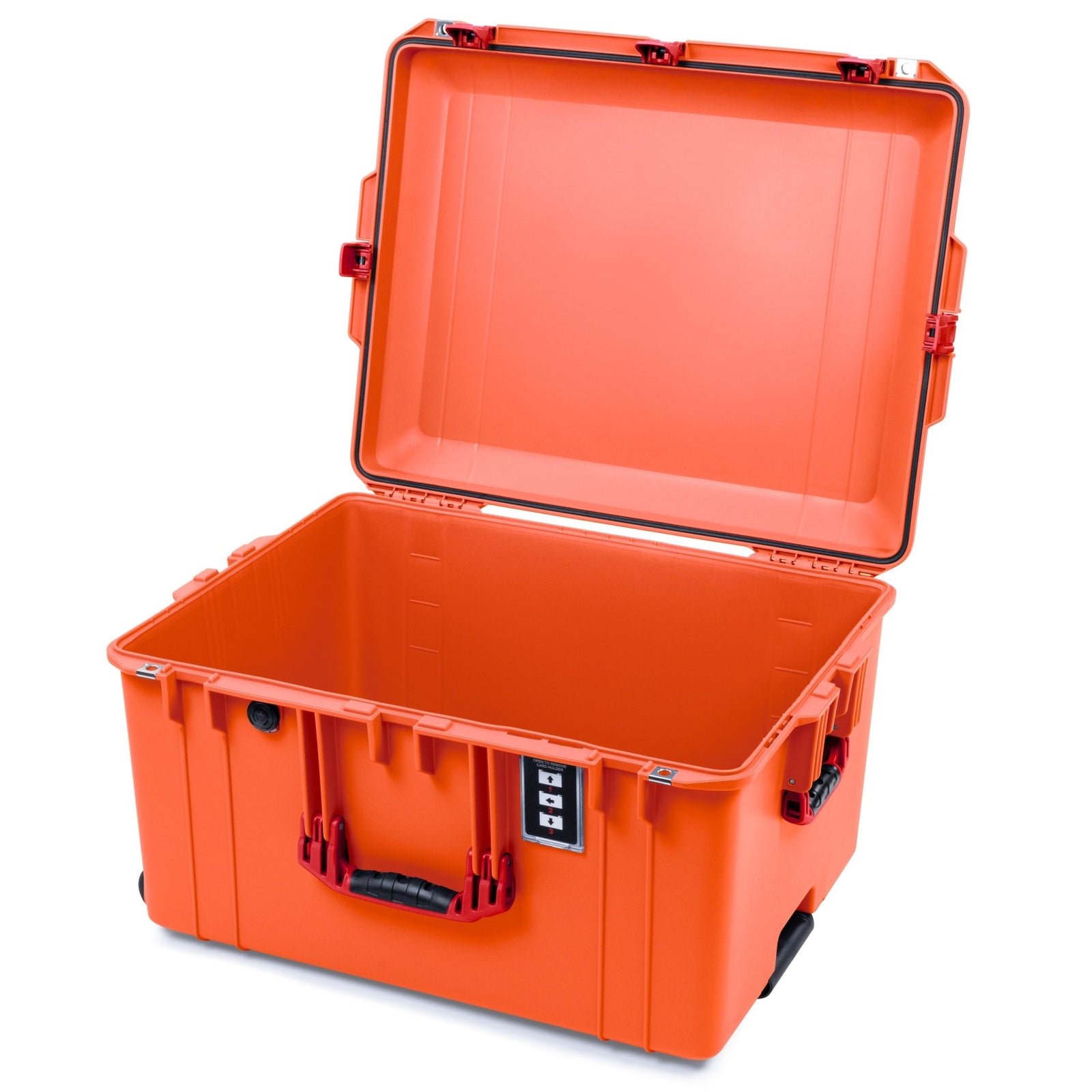 Pelican 1637 Air Case - Orange & Red Trolley - Empty (Case Only)