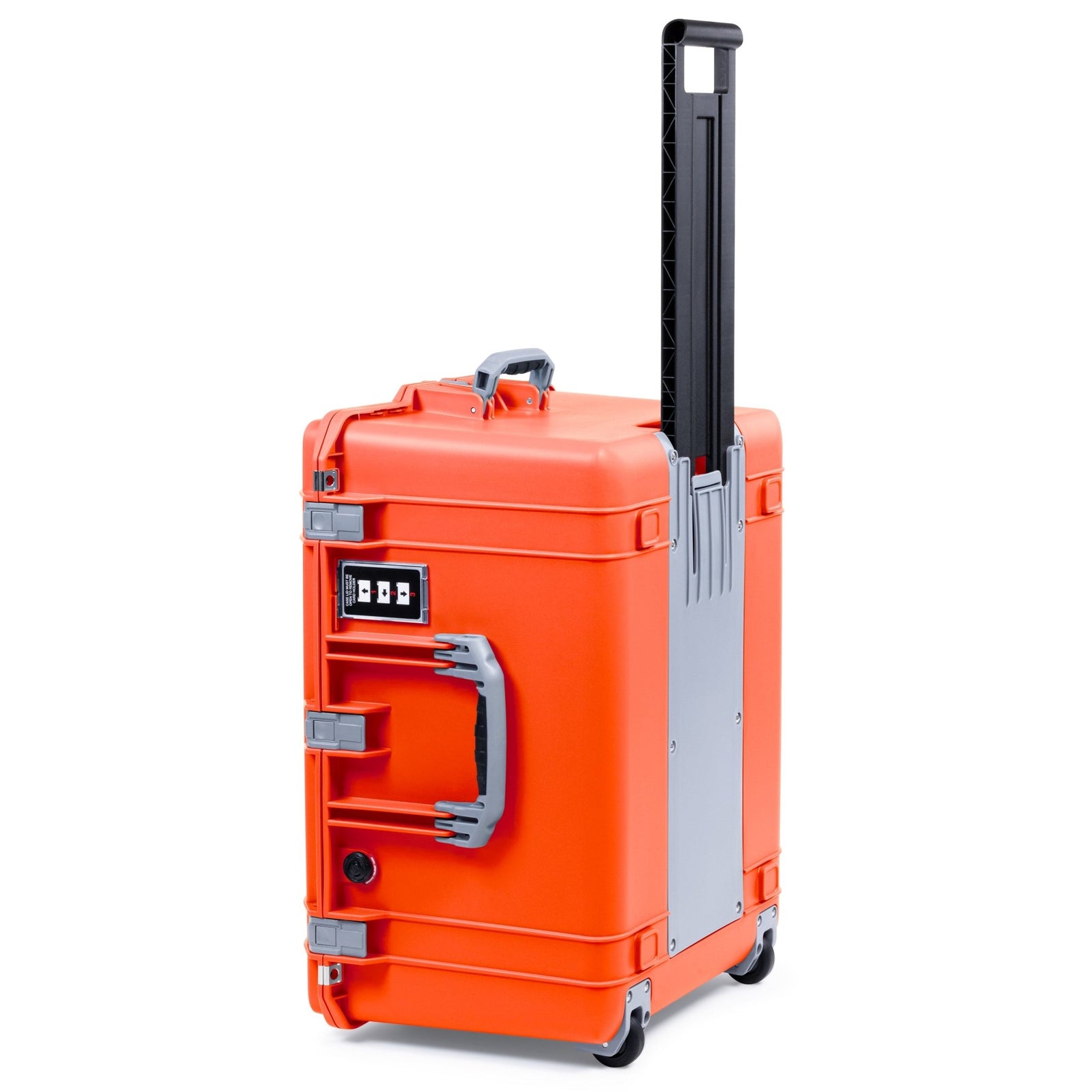 Pelican 1637 Air Case - Orange & Silver Trolley - Empty (Case Only)