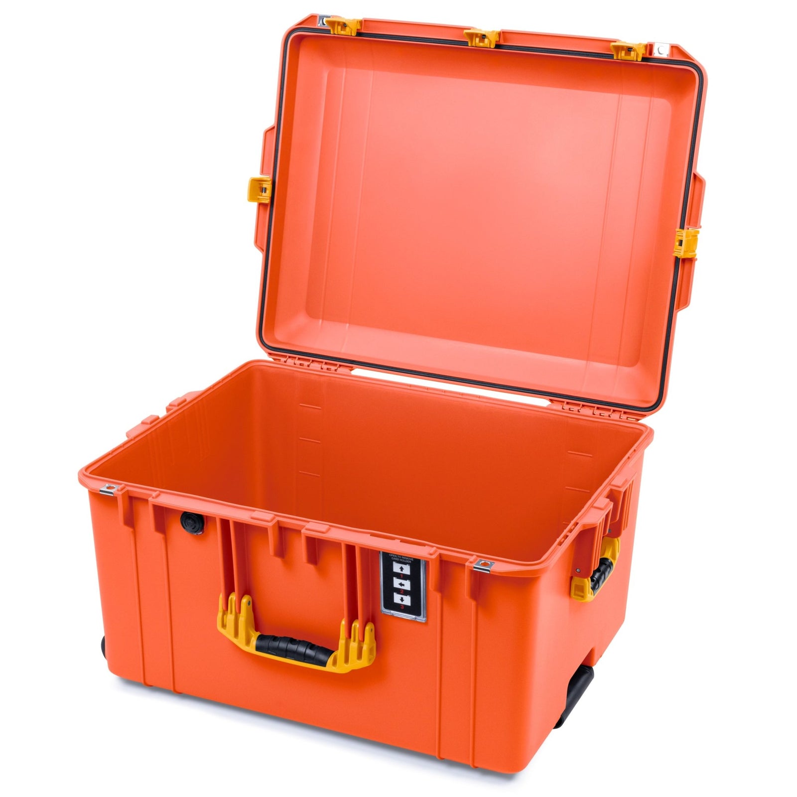 Pelican 1637 Air Case - Orange & Yellow Trolley - Empty (Case Only)