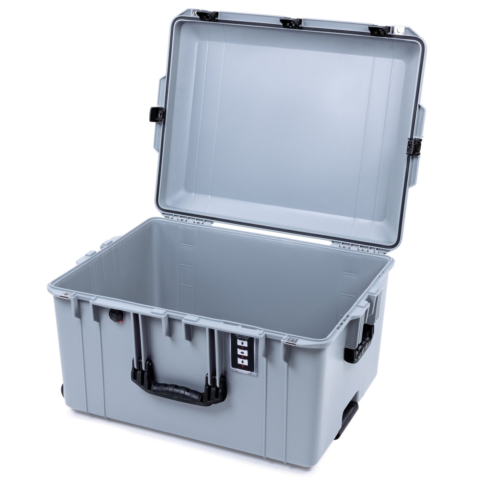 Pelican 1637 Air Case - Silver & Black Trolley - Empty (Case Only)