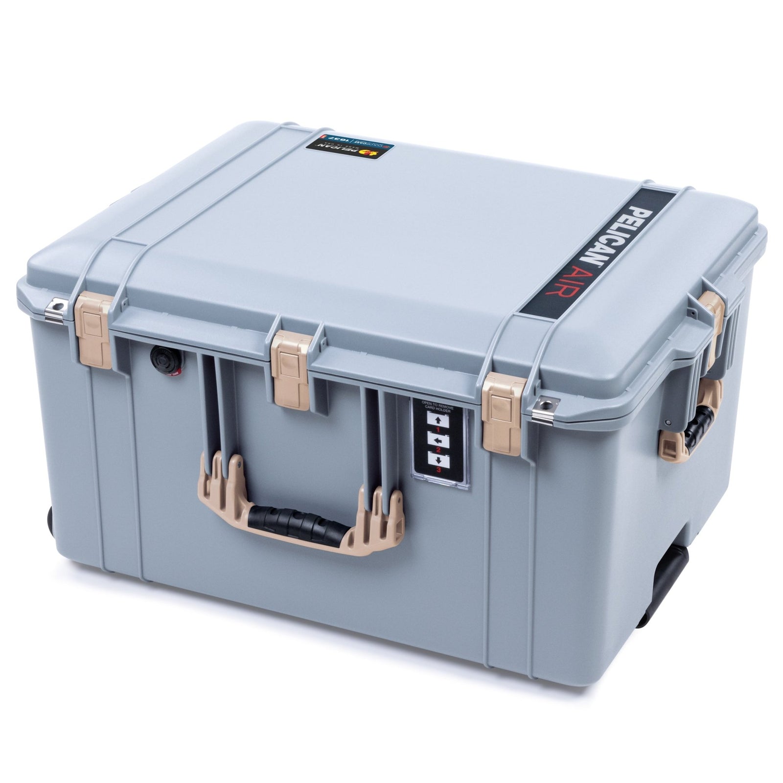 Pelican 1637 Air Case - Silver & Desert Tan - Empty (Case Only)