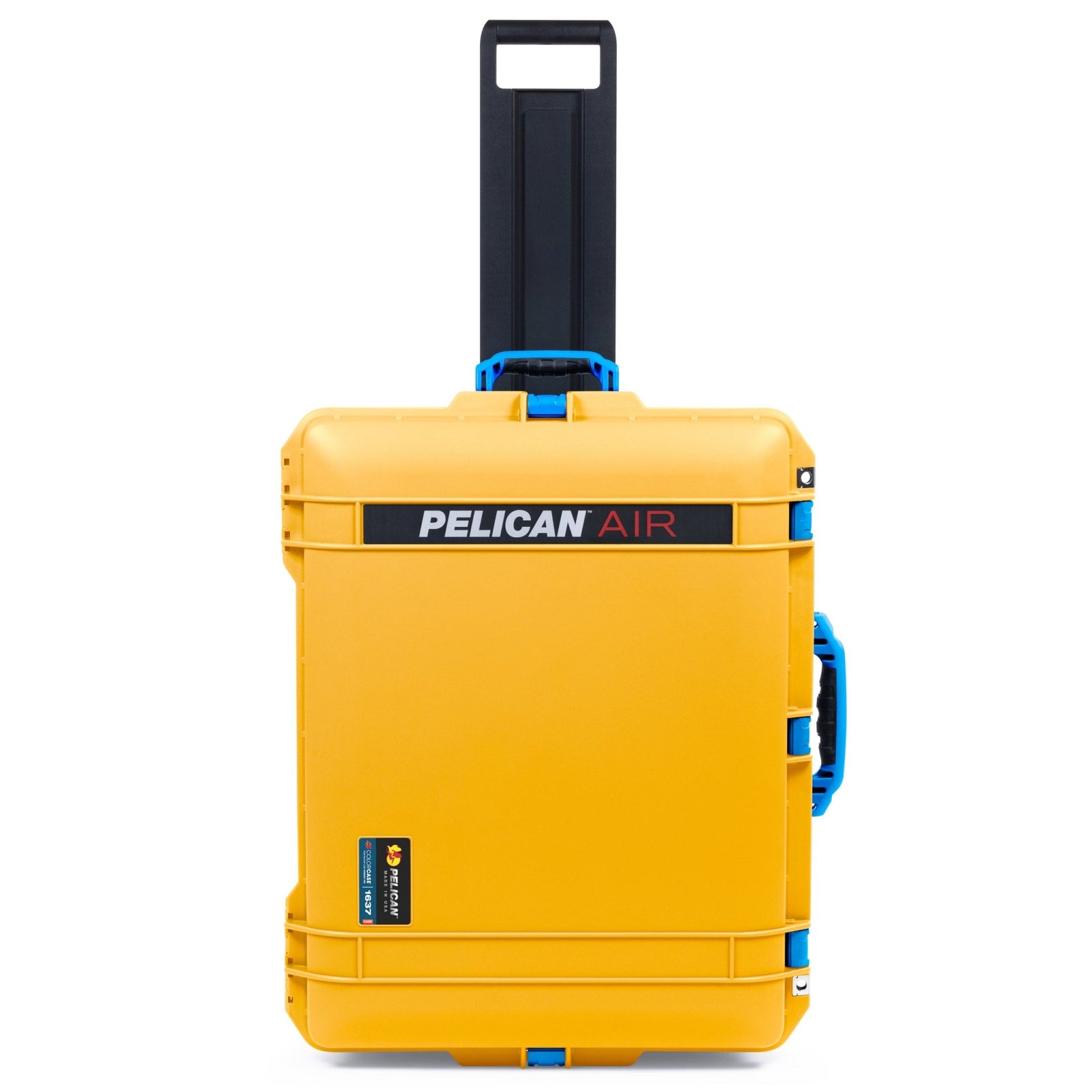 Pelican 1637 Air Case - Yellow & Blue Trolley - Empty (Case Only)