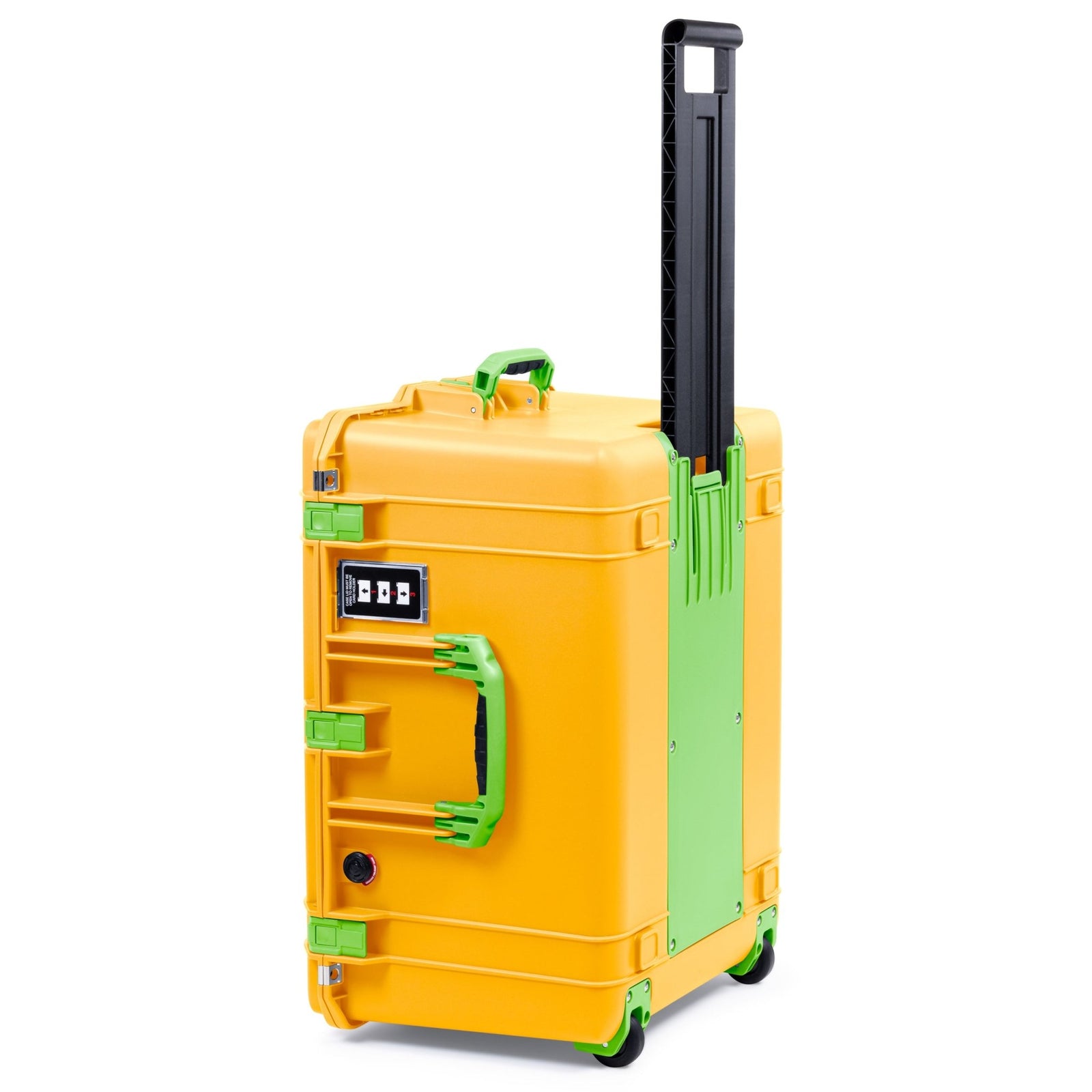 Pelican 1637 Air Case - Yellow & Lime Green Trolley - Empty (Case Only)