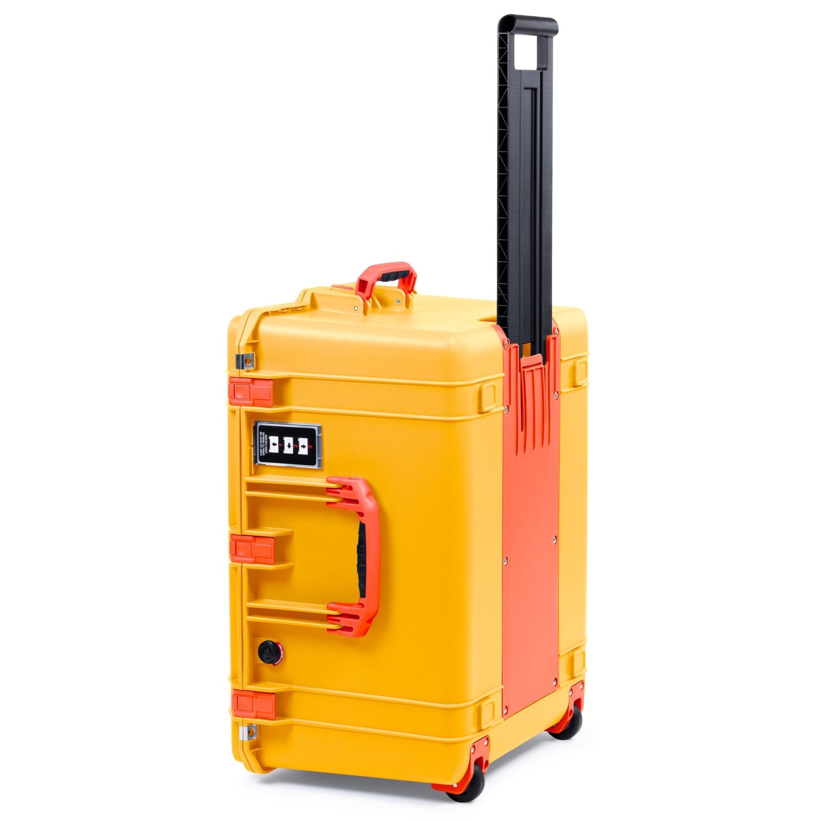 Pelican 1637 Air Case - Yellow & Orange Trolley - Empty (Case Only)