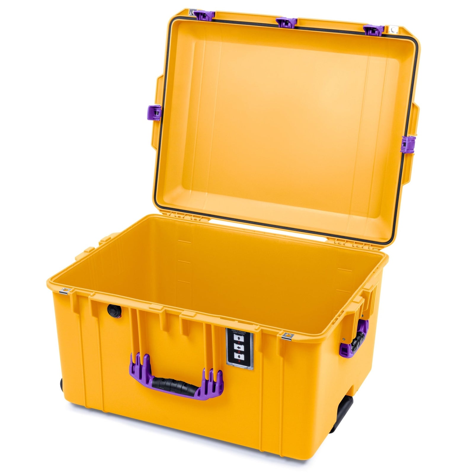 Pelican 1637 Air Case - Yellow & Purple Trolley - Empty (Case Only)