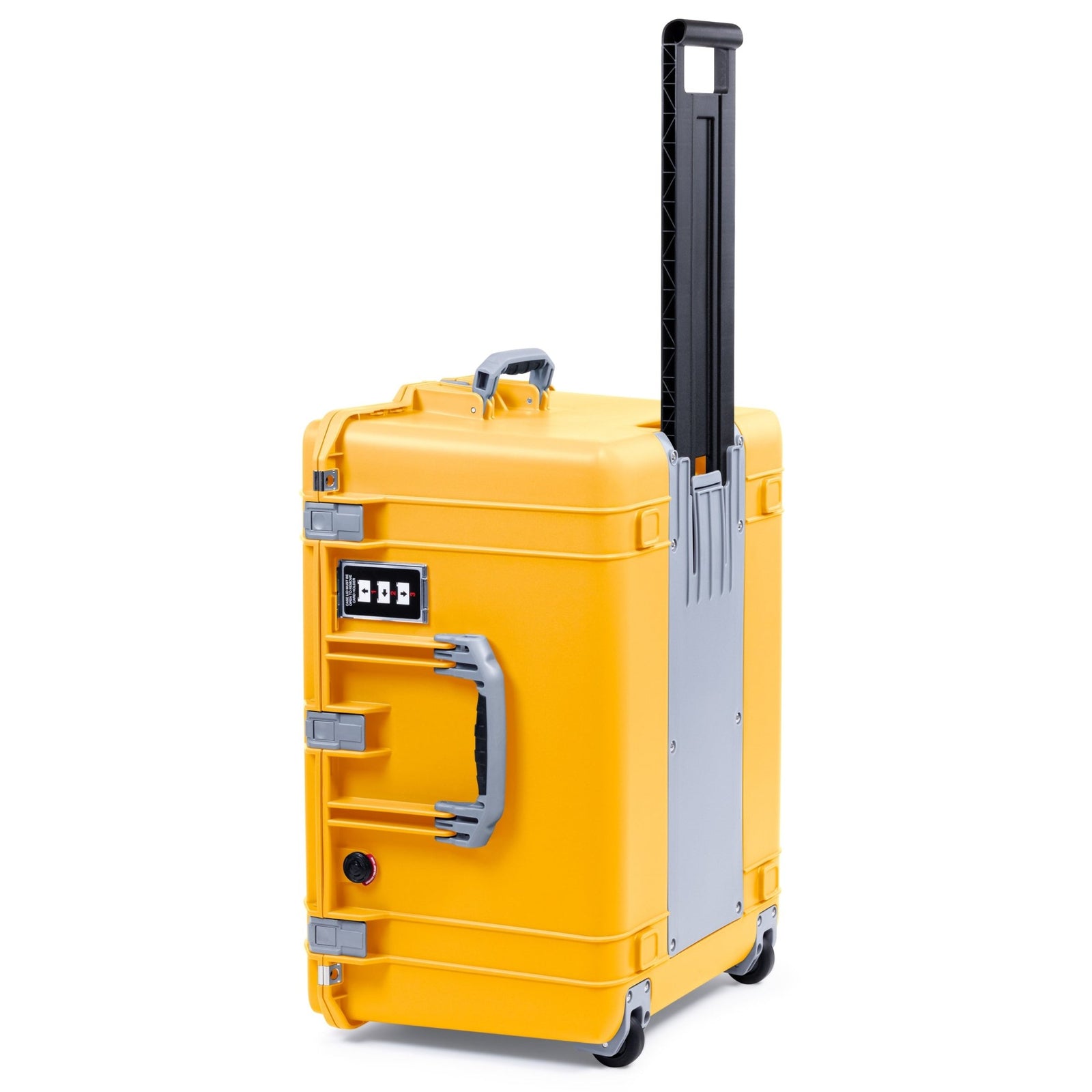 Pelican 1637 Air Case - Yellow & Silver Trolley - Empty (Case Only)