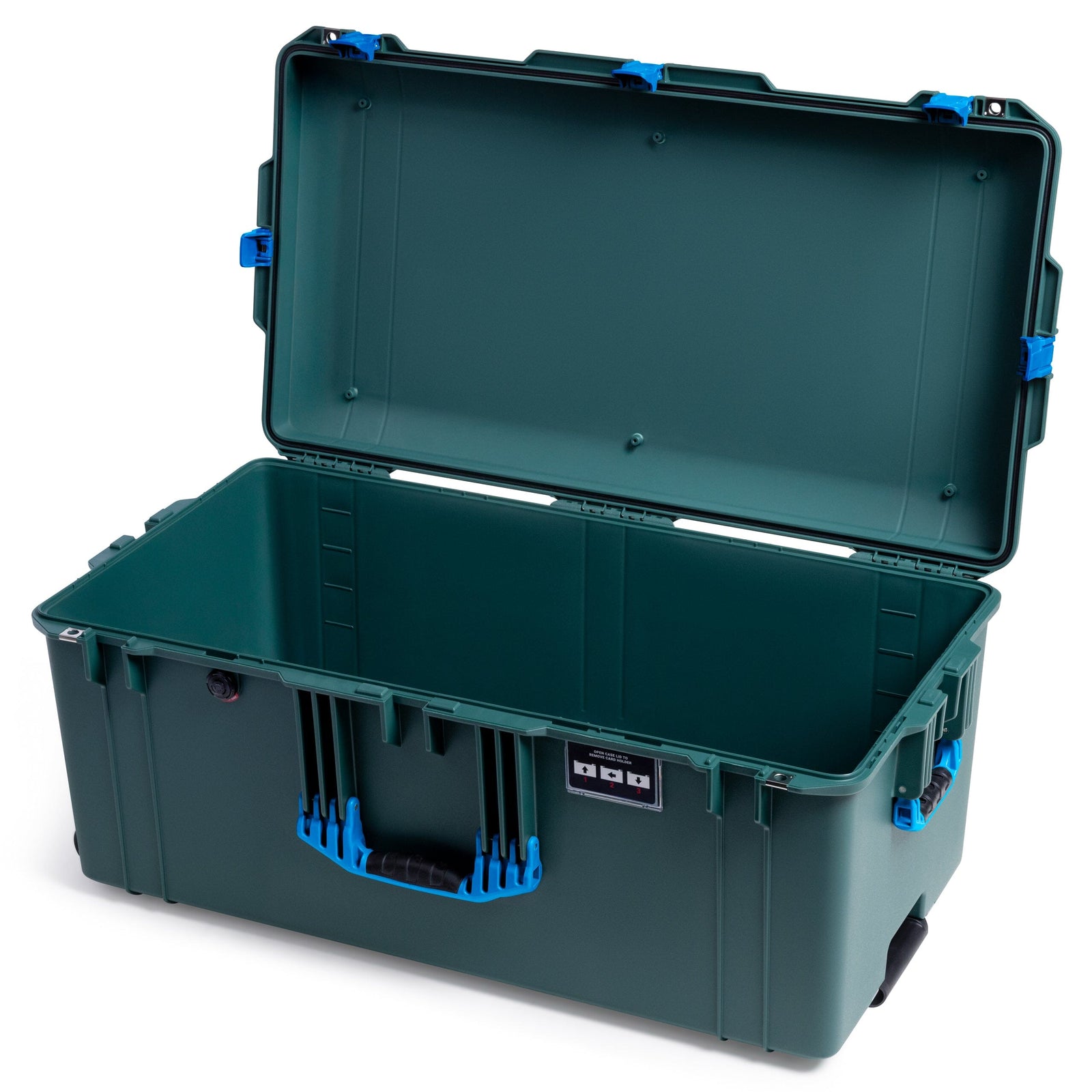 Pelican 1646 Air Case, Trekking Green with Blue Handles & Latches None (Case Only) ColorCase 016460-0000-560-121