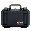 Pelican 1170 Case, Black with OD Green Handle & Latches ColorCase
