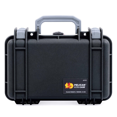 Pelican 1170 Case, Black with Silver Handle & Latches ColorCase
