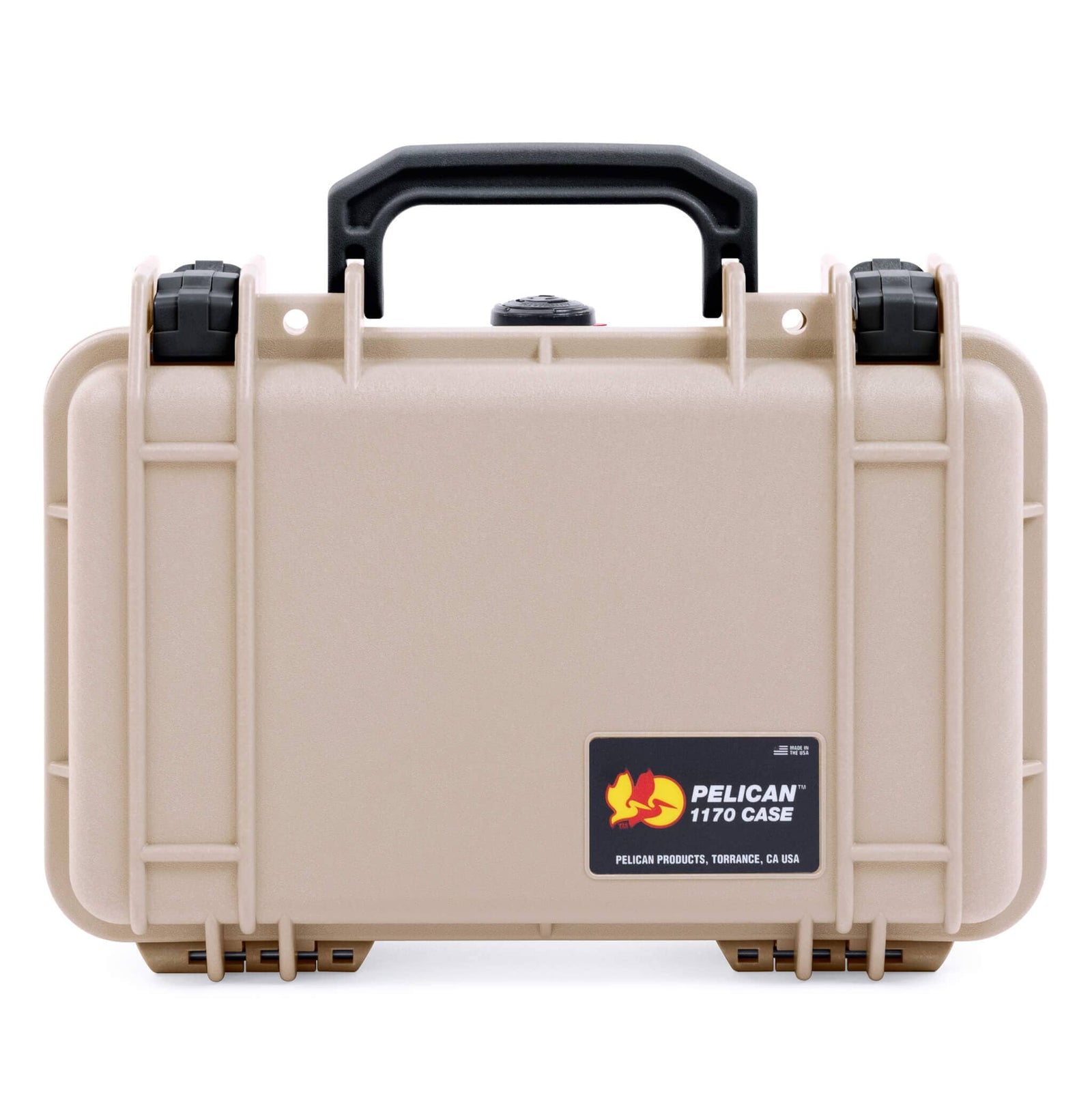 Pelican 1170 Case, Desert Tan with Black Handle & Latches ColorCase