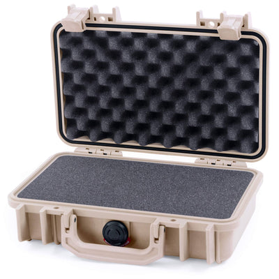 Pelican 1170 Case, Desert Tan Pick & Pluck Foam with Convolute Lid Foam ColorCase 011700-0001-310-310