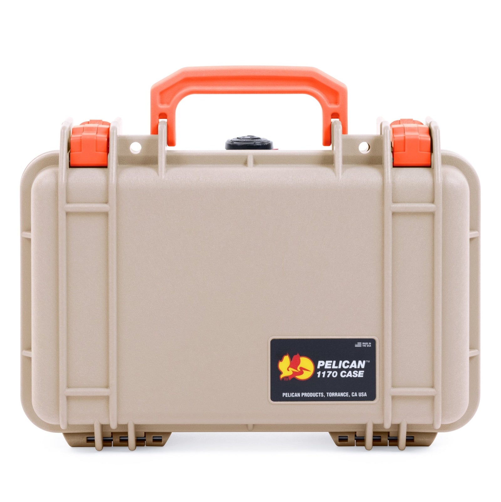 Pelican 1170 Case - Desert Tan & Orange - None (Case Only)