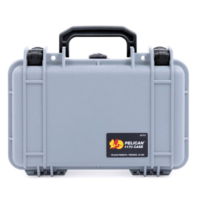 Pelican 1170 Case, Silver with Black Handle & Latches ColorCase
