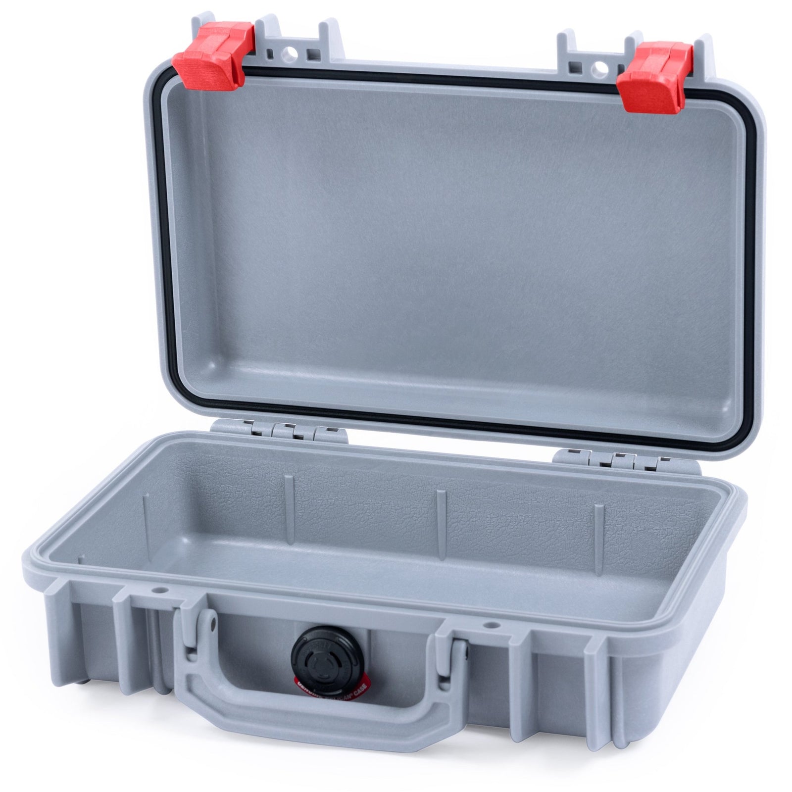 Pelican 1170 Case - Silver & Red - None (Case Only)
