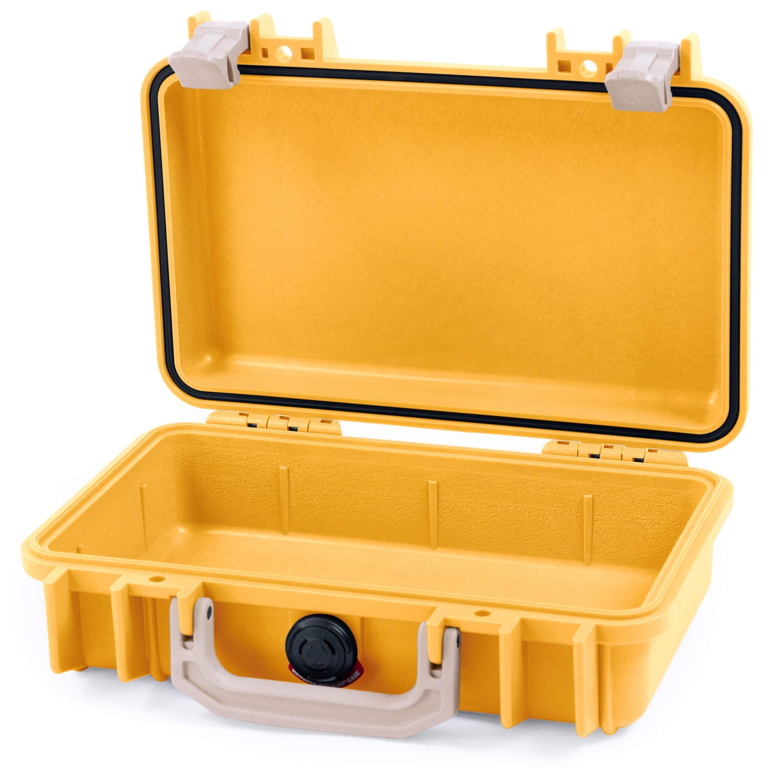 Pelican 1170 Case, Yellow with Desert Tan Handle & Latches None (Case Only) ColorCase 011700-0000-240-310