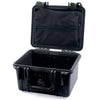 Pelican 1300 Case, Black with OD Green Latches Zipper Lid Pouch Only ColorCase 013000-0100-110-130