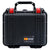 Pelican 1300 Case, Black with Red Latches ColorCase 