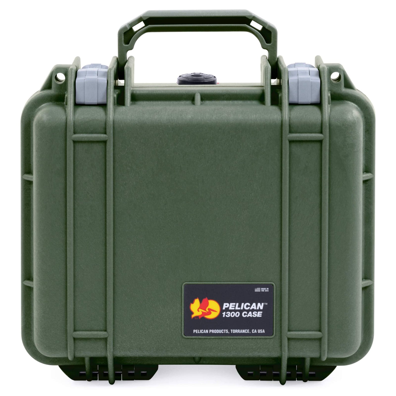 Pelican 1300 Case, OD Green with Silver Latches ColorCase