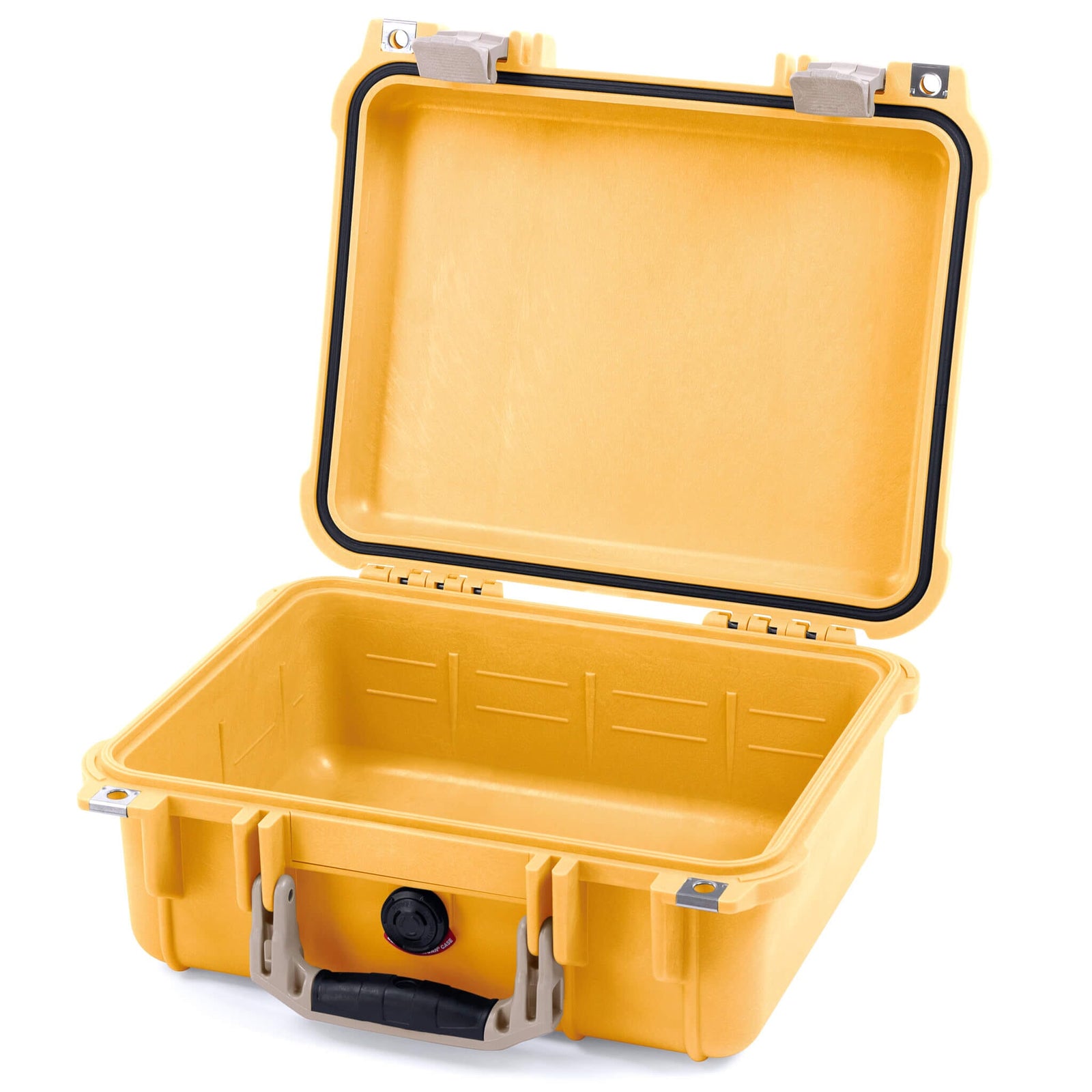 Pelican 1400 Case - Yellow & Desert Tan - Empty