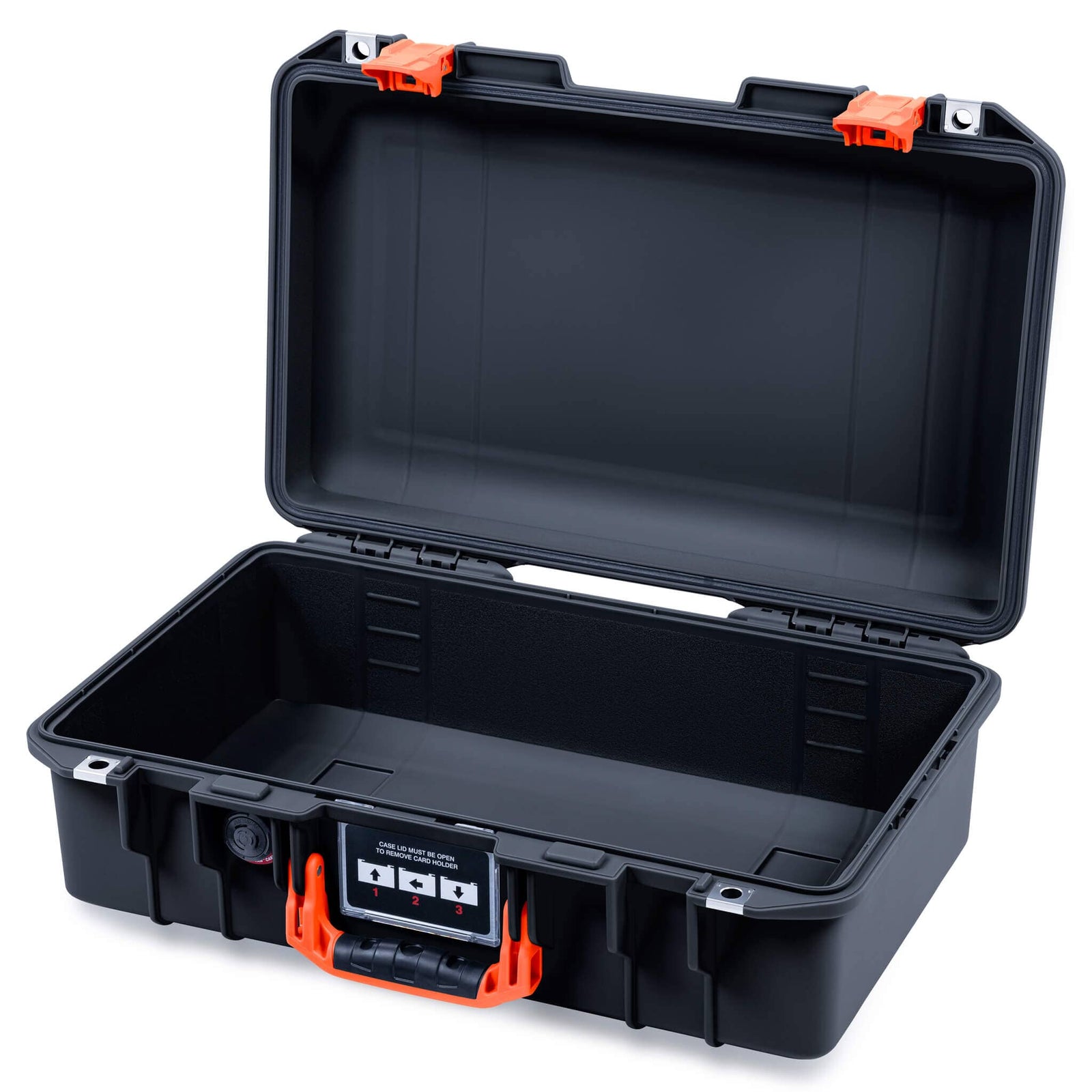 Pelican 1485 Air Case, Black with Orange Latches None (Case Only) ColorCase 014850-0000-110-151