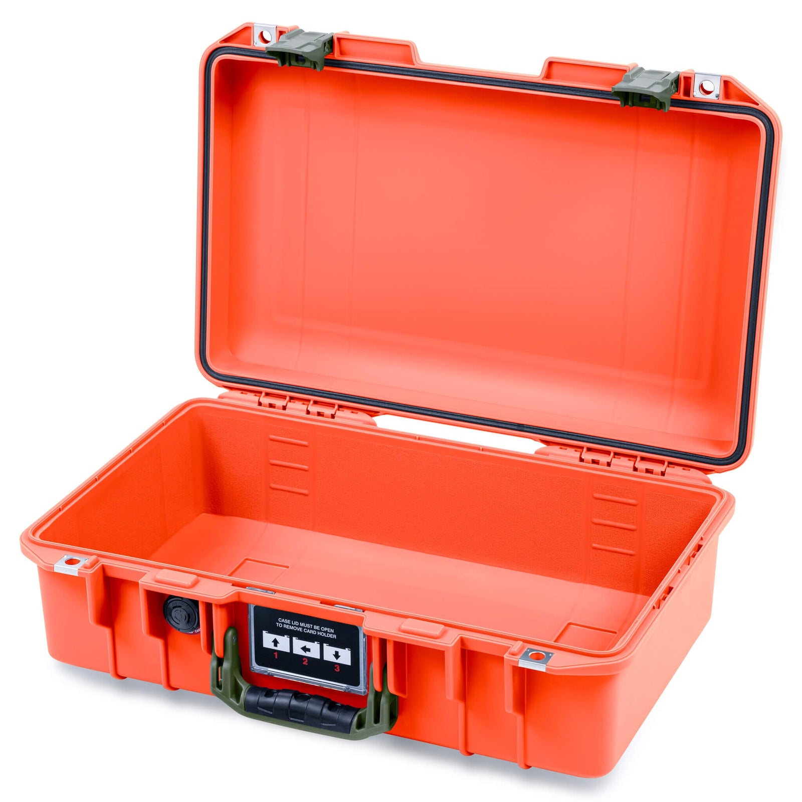 Pelican 1485 Air Case, Orange with OD Green Latches None (Case Only) ColorCase 014850-0000-150-131