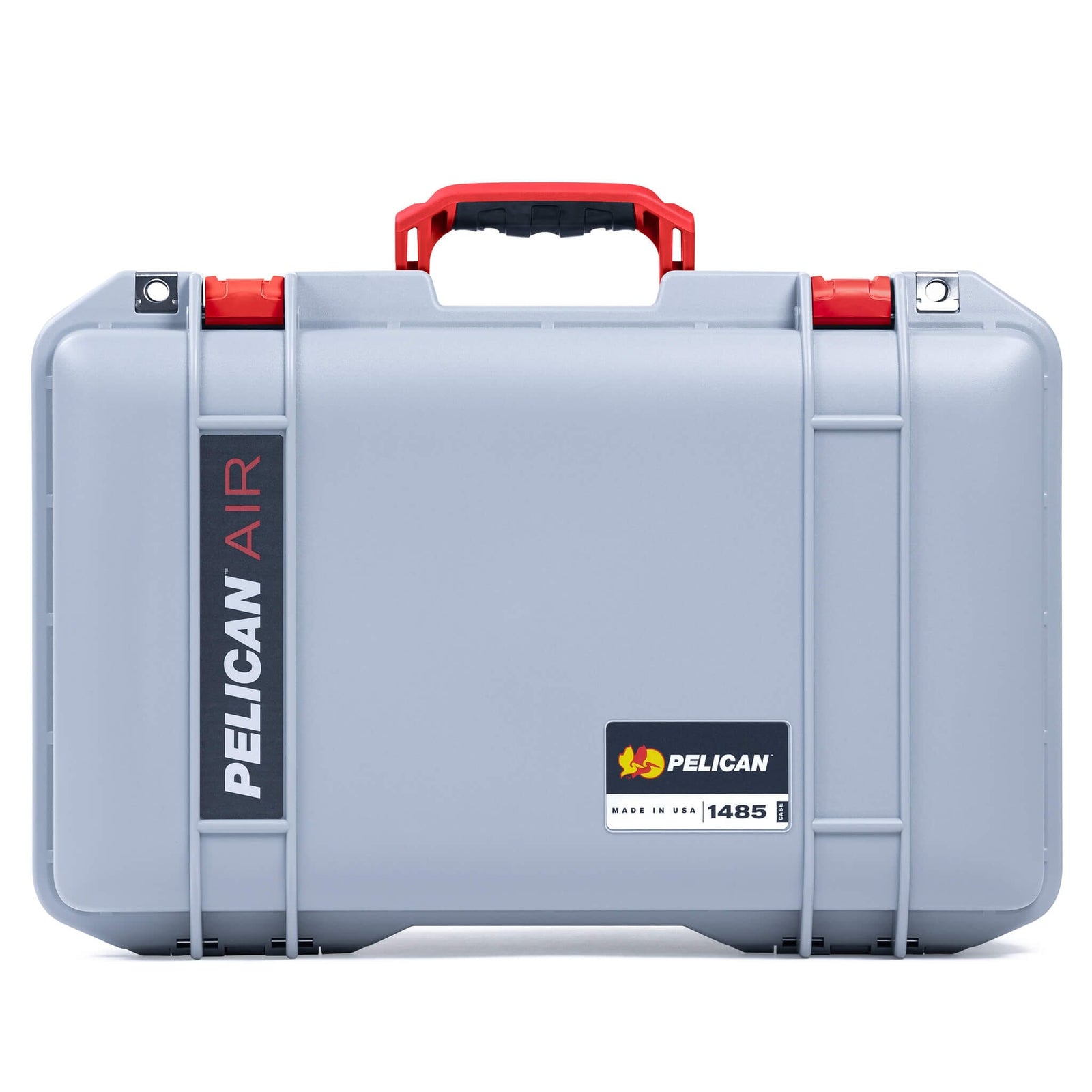 Pelican 1485 Air Case, Silver with Red Latches ColorCase