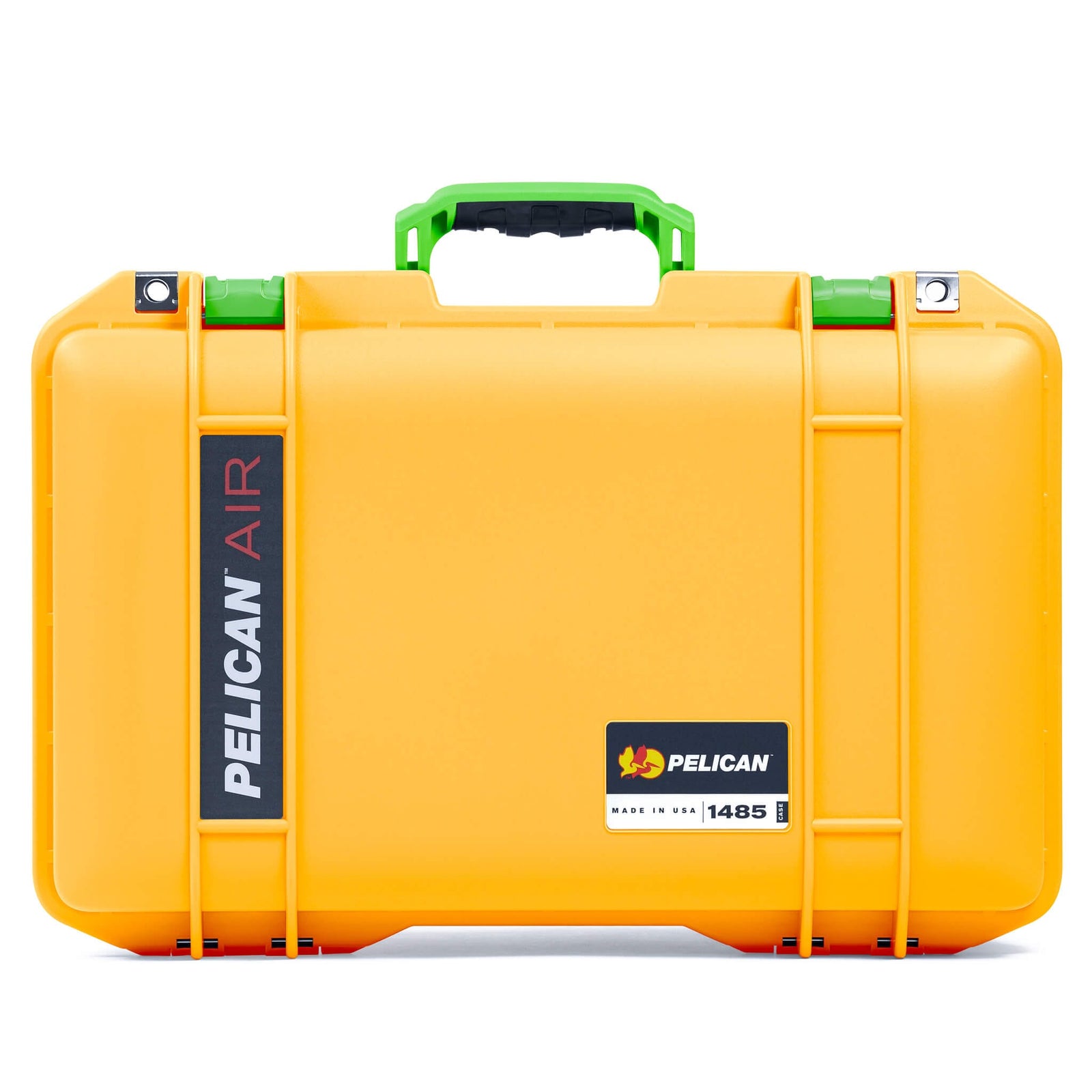 Pelican 1485 Air Case, Yellow with Lime Green Latches ColorCase