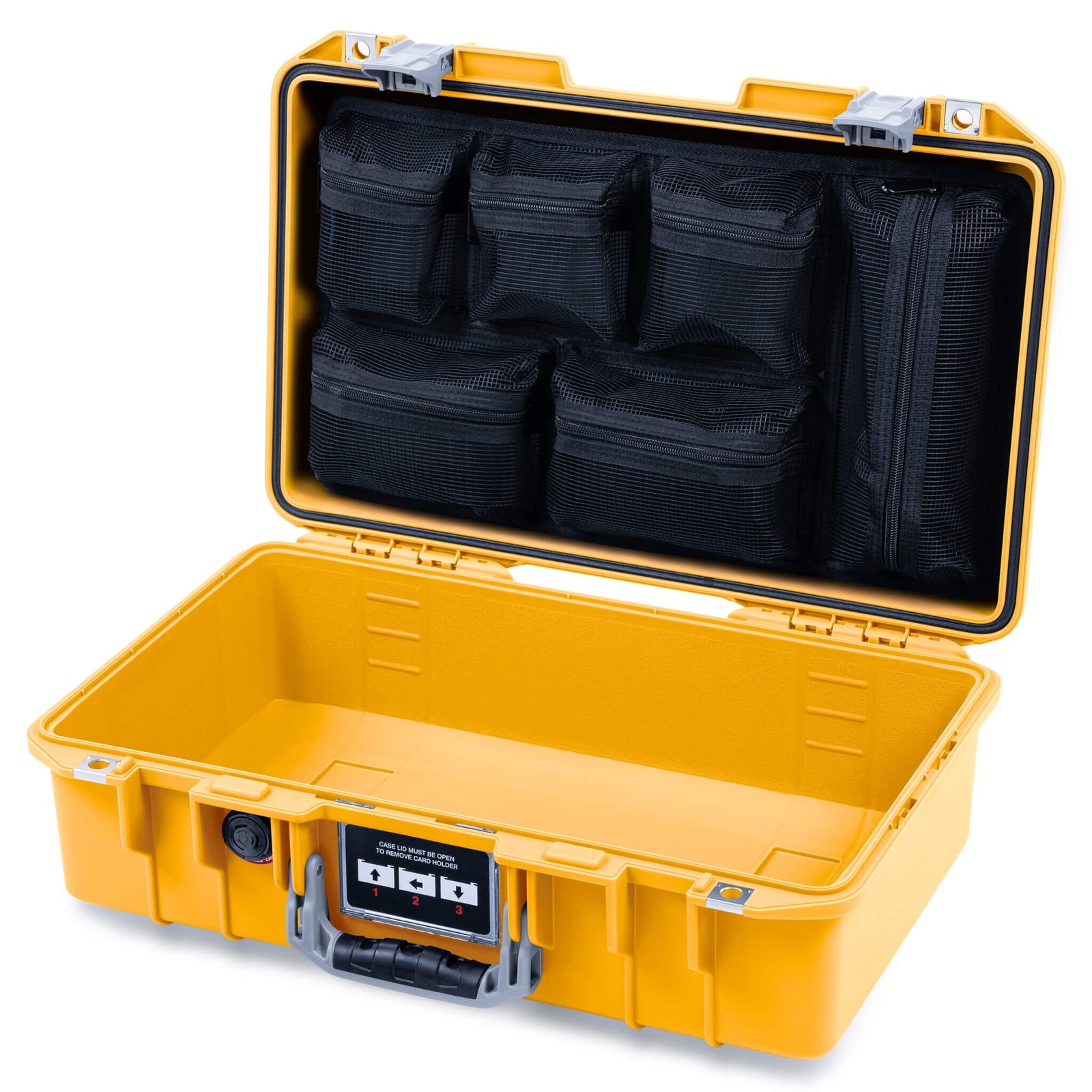 Pelican 1485 Air Case, Yellow with Silver Latches ColorCase