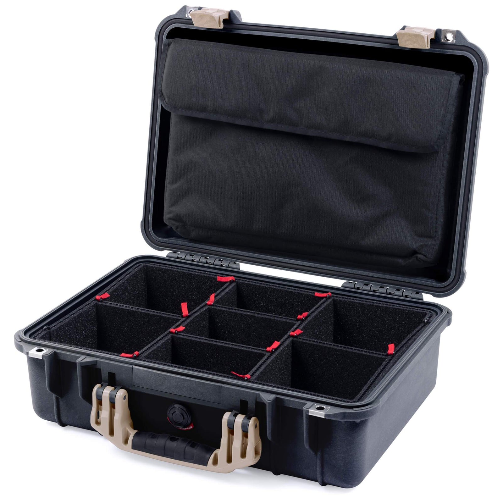 Pelican 1500 Case - Black & Desert Tan