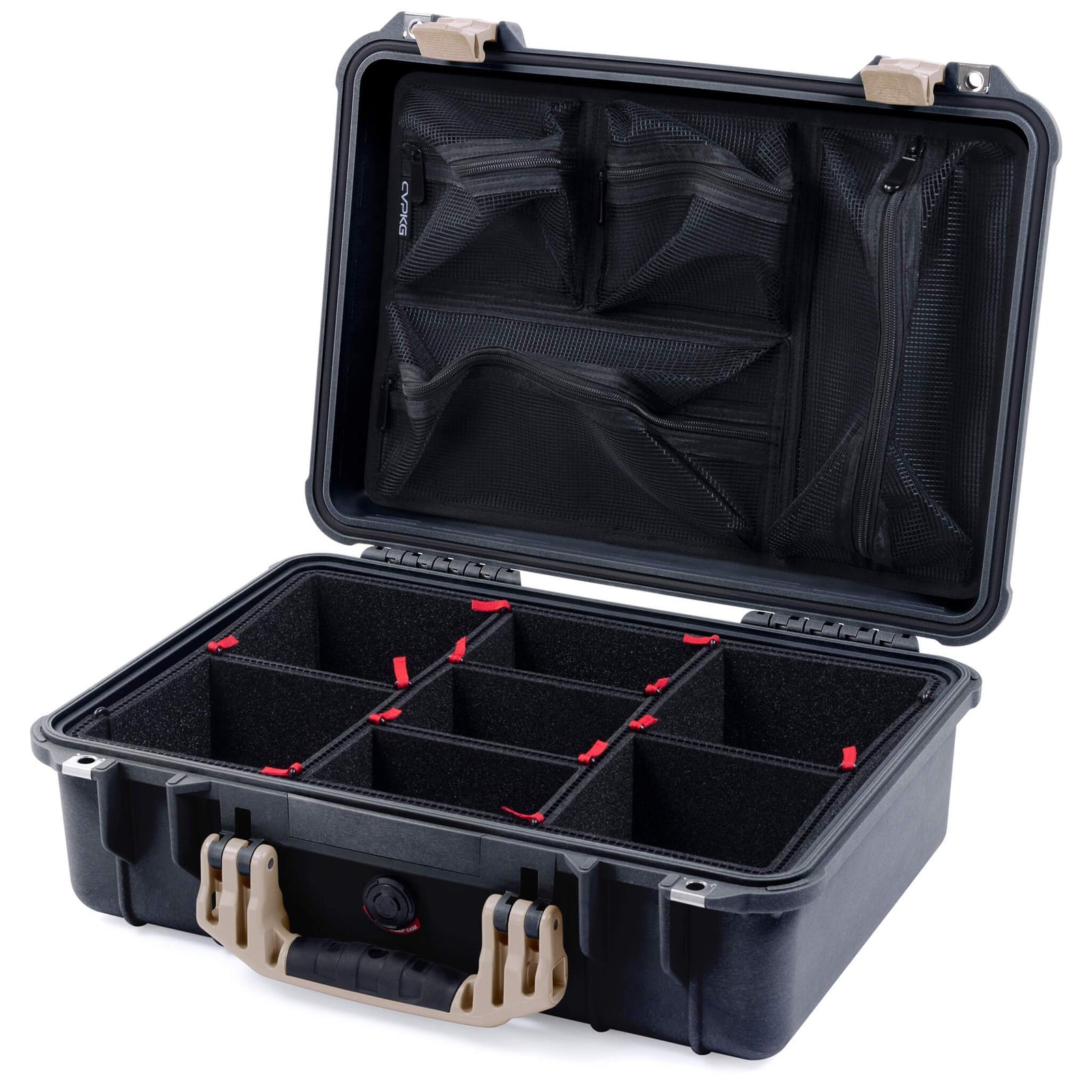 Pelican 1500 Case - Black & Desert Tan