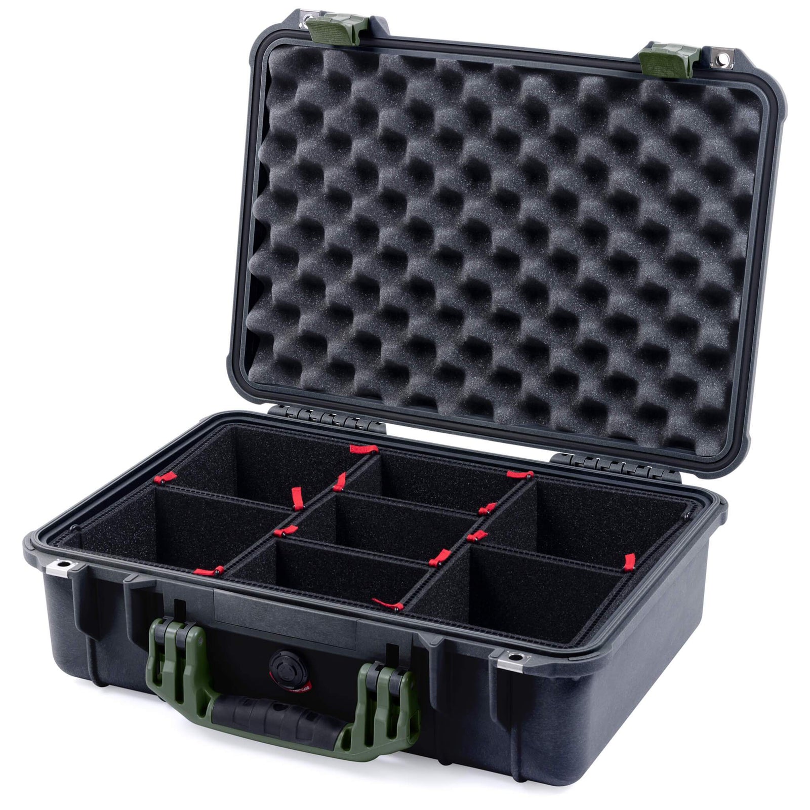 Pelican 1500 Case - Black & OD Green