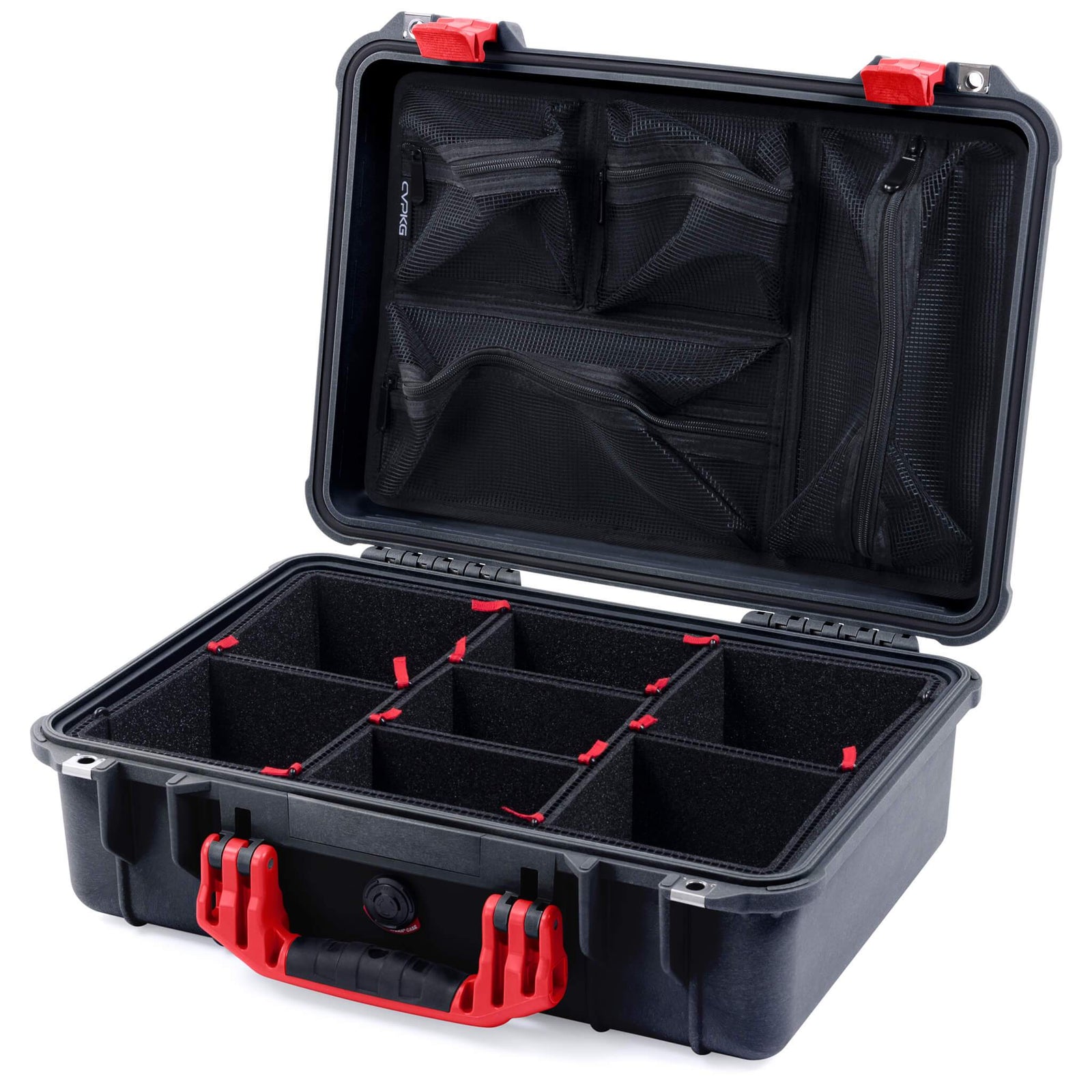 Pelican 1500 Case - Black & Red