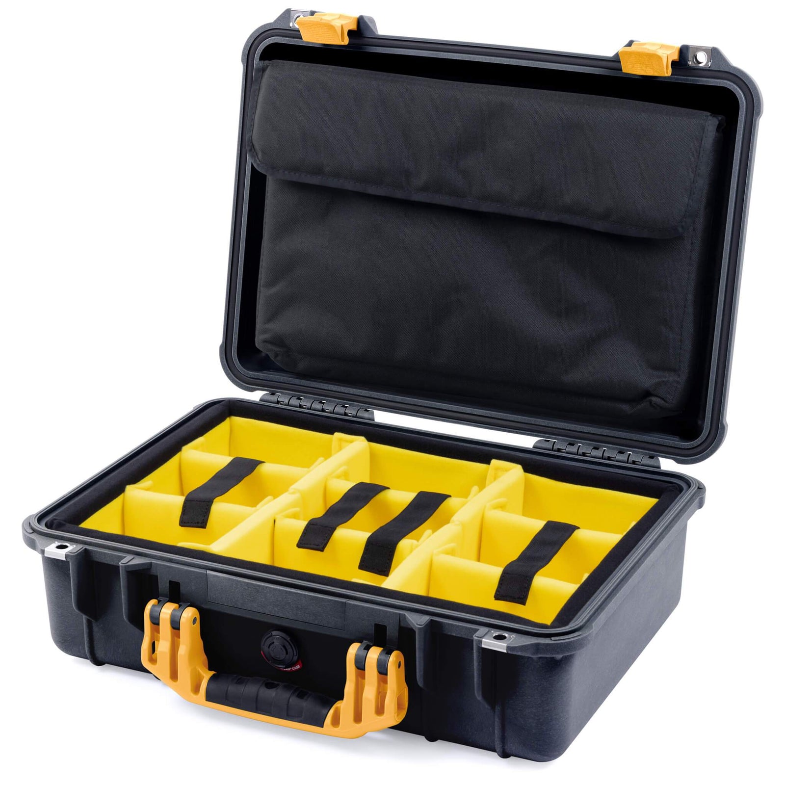 Pelican 1500 Case - Black & Yellow