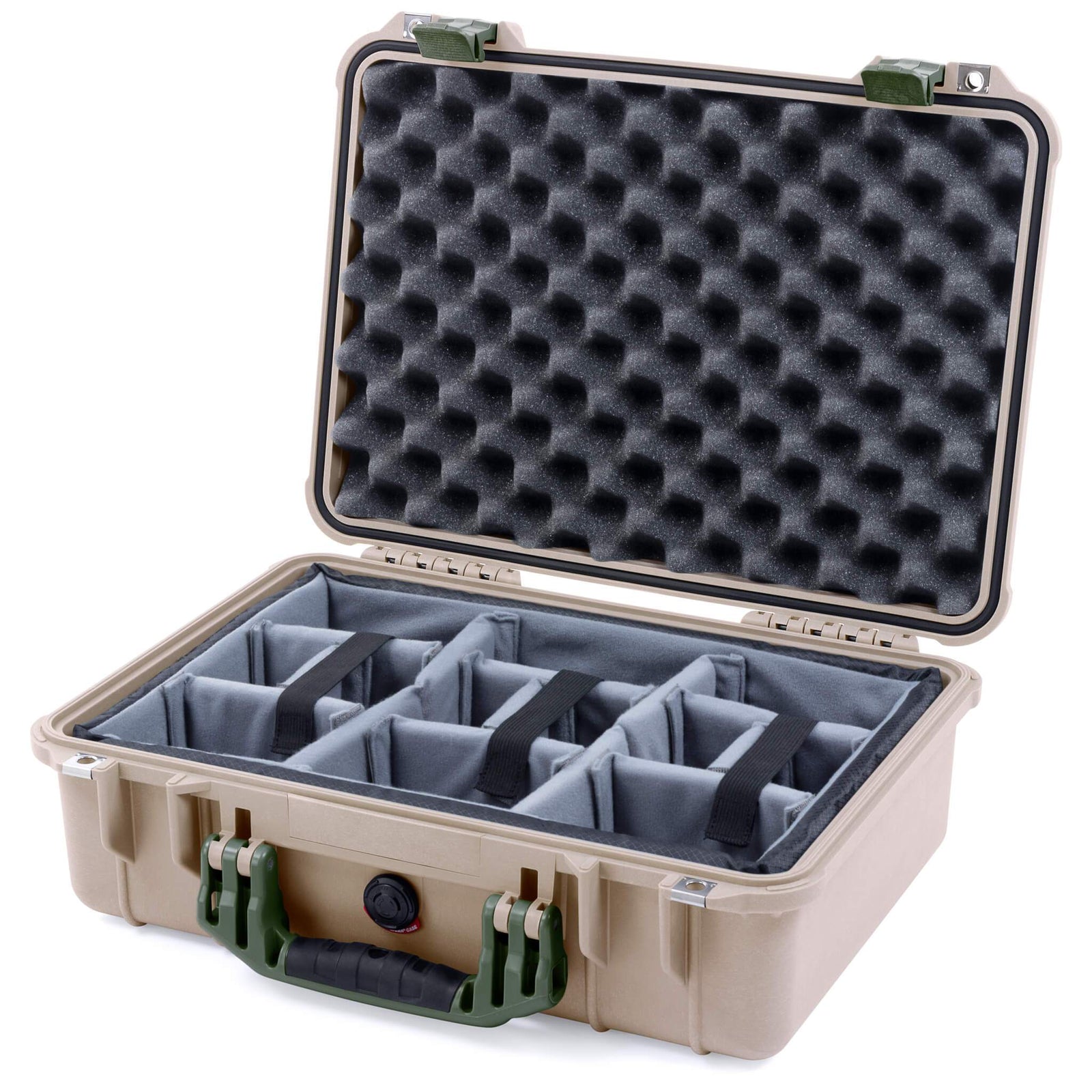 Pelican 1500 Case - Desert Tan & OD Green
