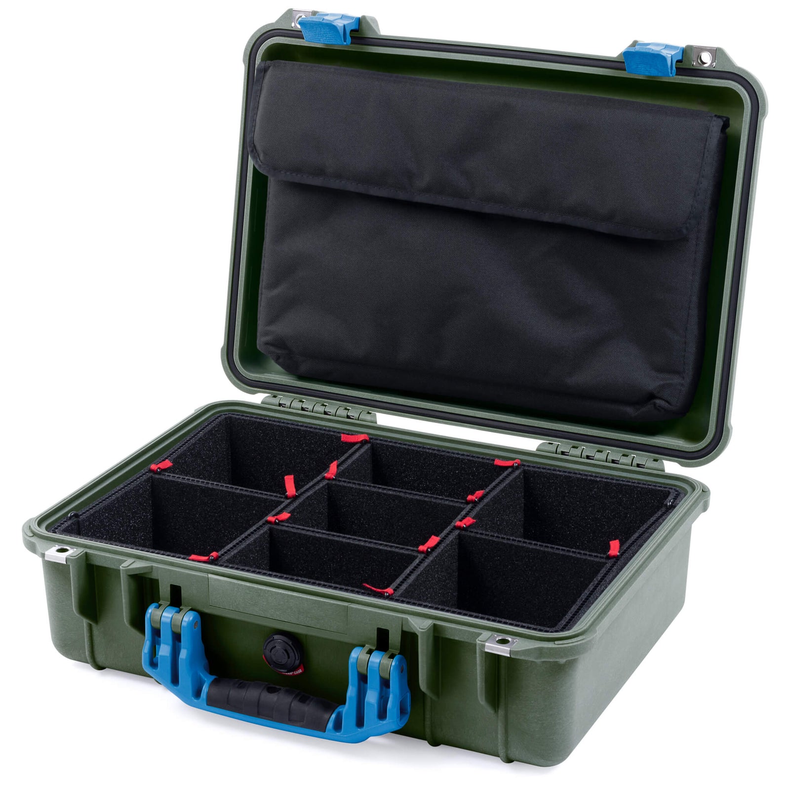 Pelican 1500 Case - OD Green & Blue