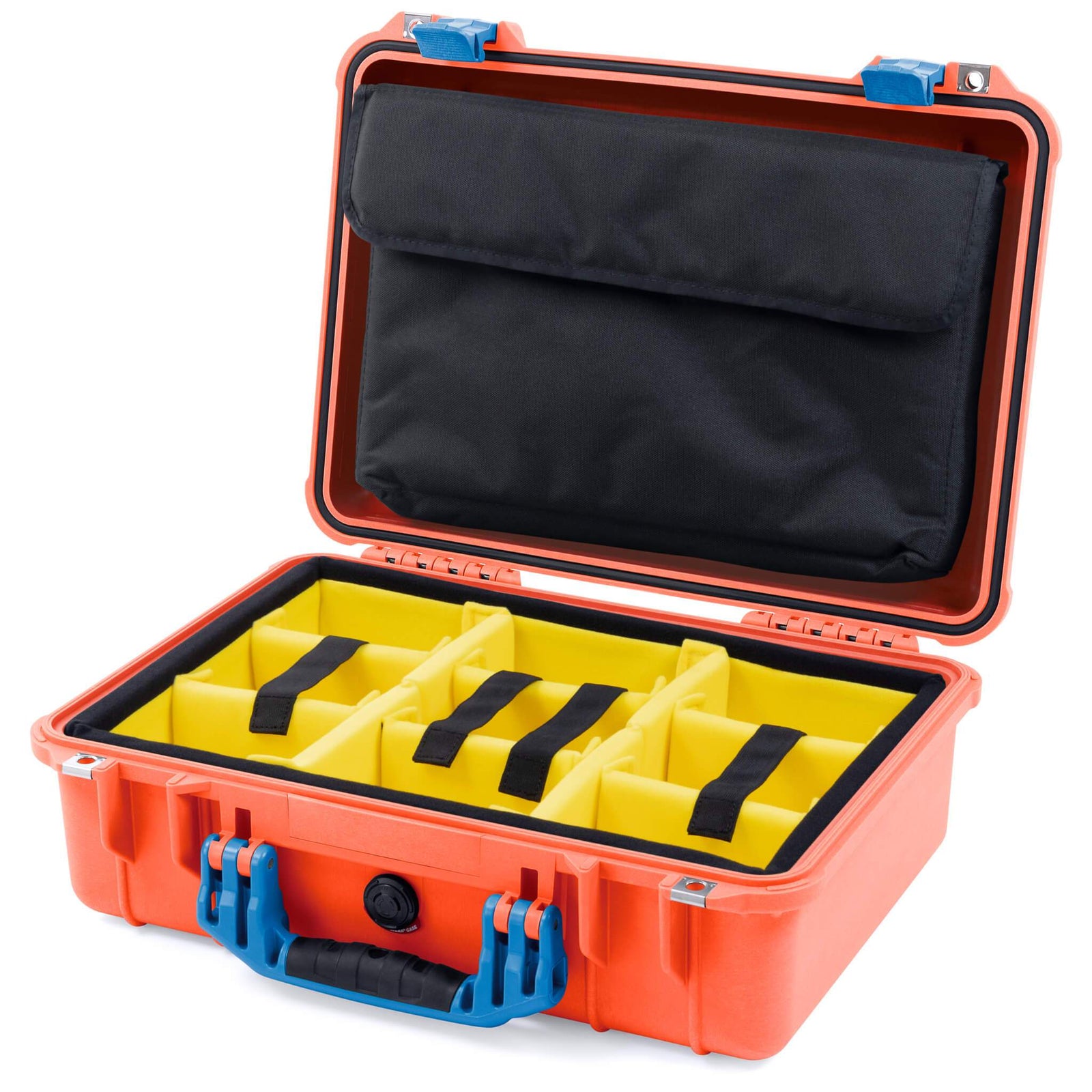 Pelican 1500 Case - Orange & Blue