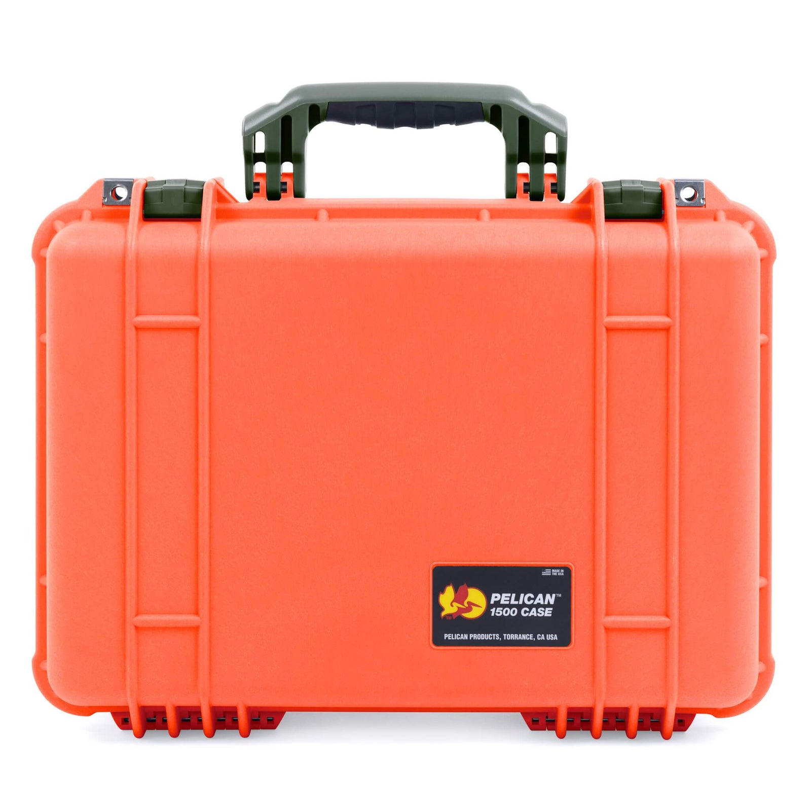 Pelican 1500 Case - Orange & OD Green