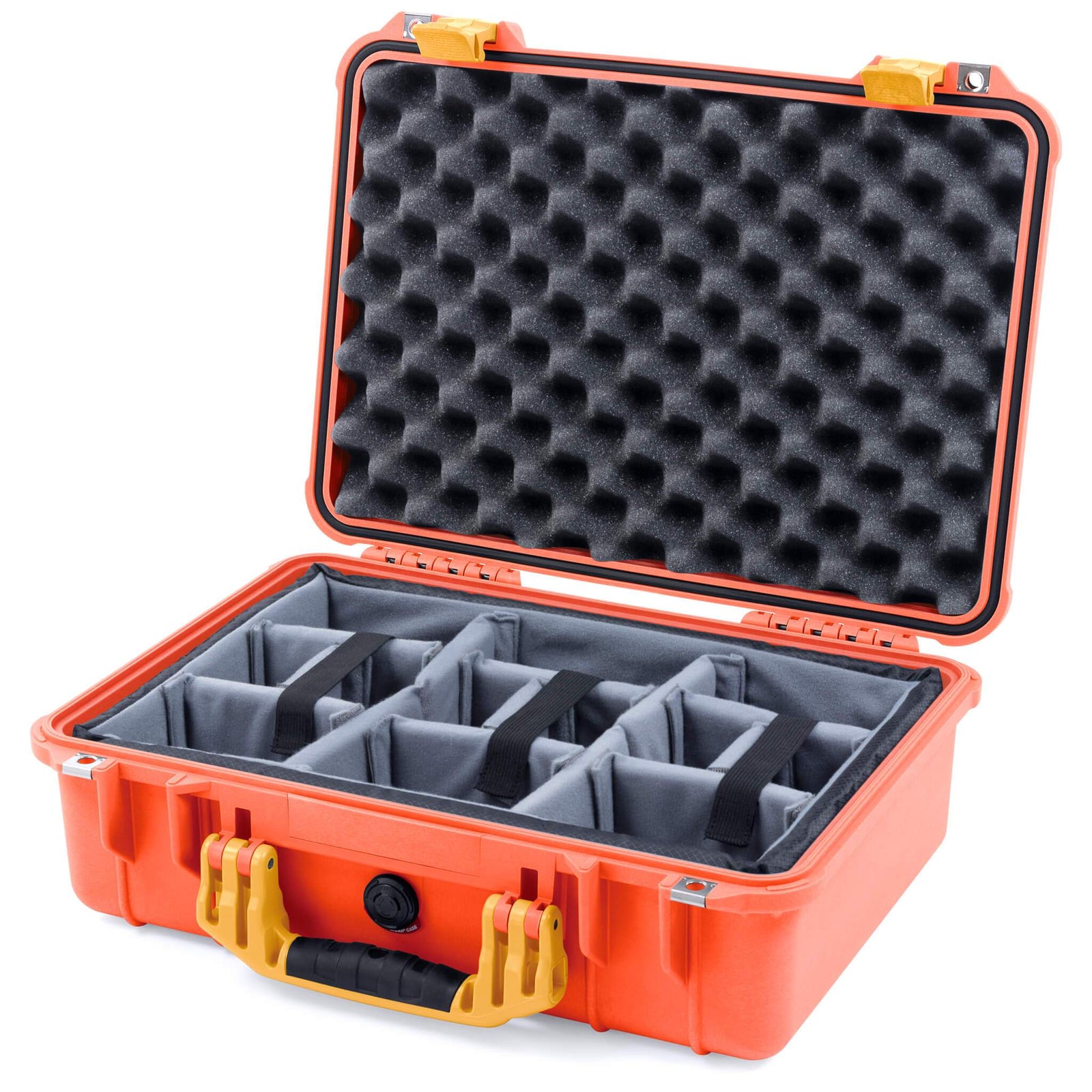 Pelican 1500 Case - Orange & Yellow