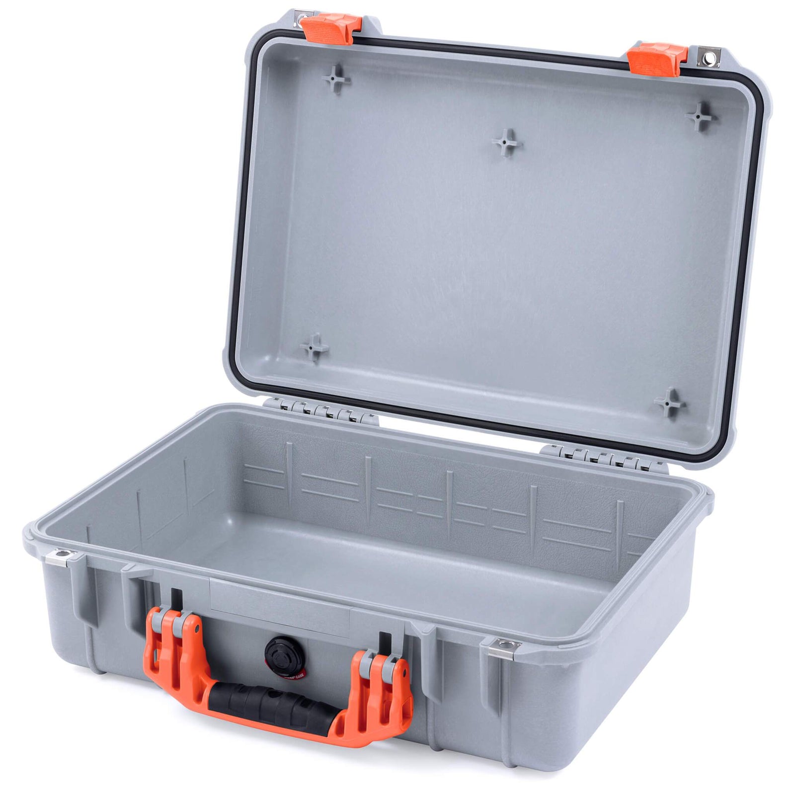 Pelican 1500 Case - Silver & Orange